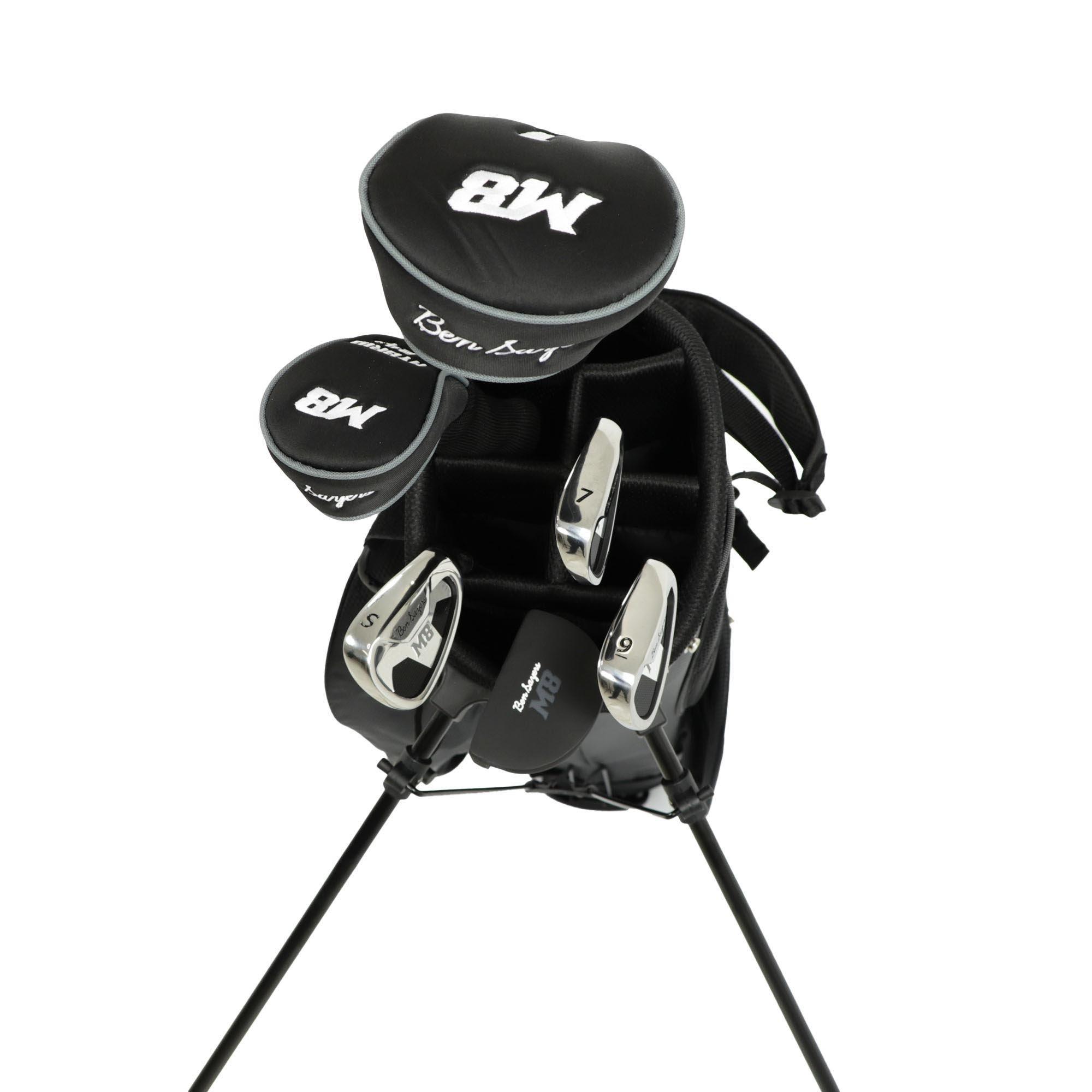 Black - Ben Sayers - Ben Sayers M8 6 Club Youth Package Set - Stand Bag - 12