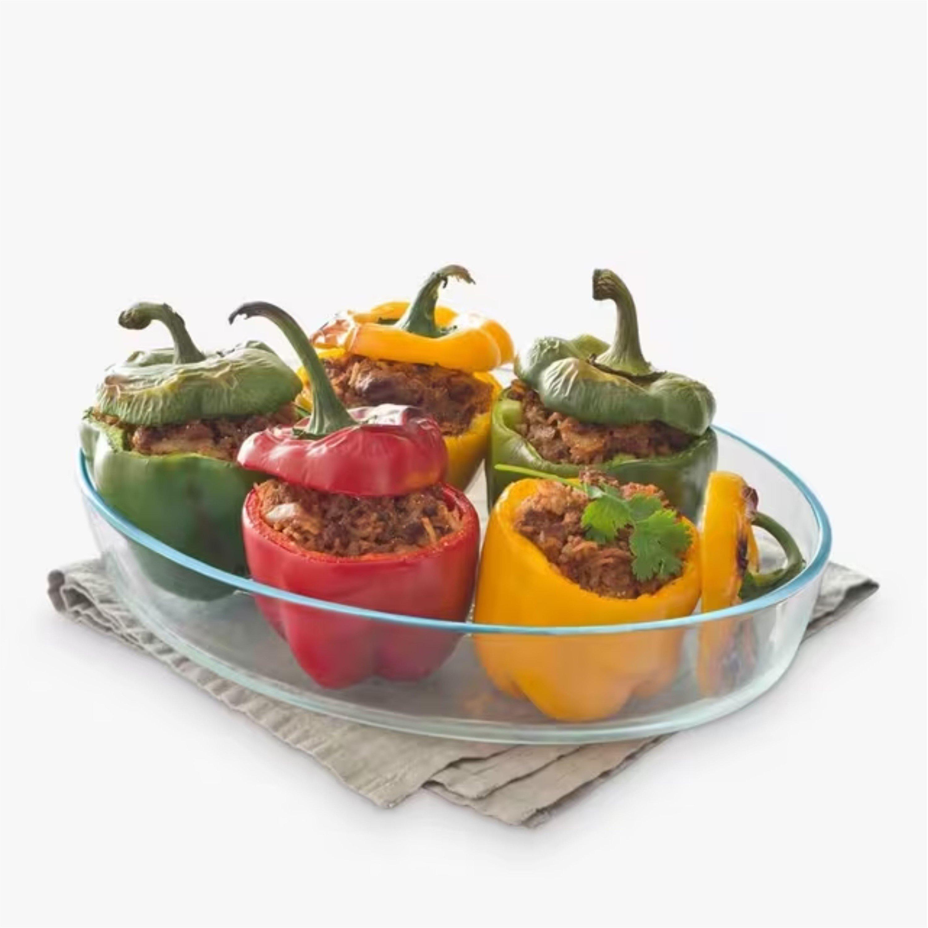 Pyrex | Essentials Oval Glass Roasting Dish 3L | Sports Direct
