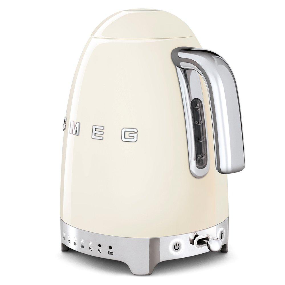 Cream - Smeg - 50s Style Variable Temperature Kettle 1.7L - 3
