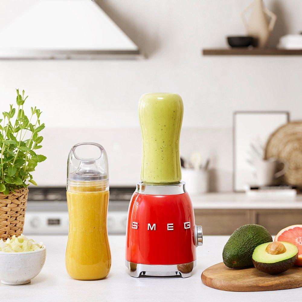 Red - Smeg - 50s Style Compact Personal Blender 600ml - 6