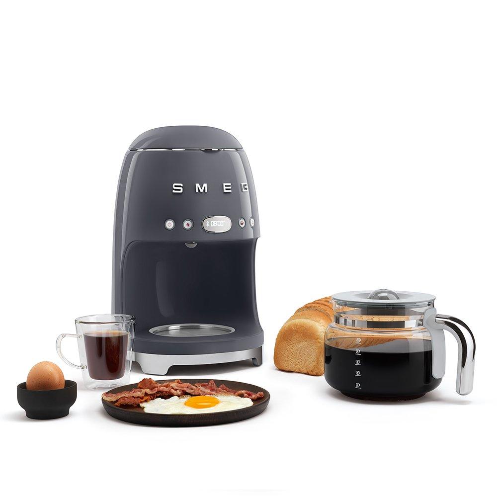 Grey - Smeg - 50s Style 10 Cup Drip Coffee Machine - 9