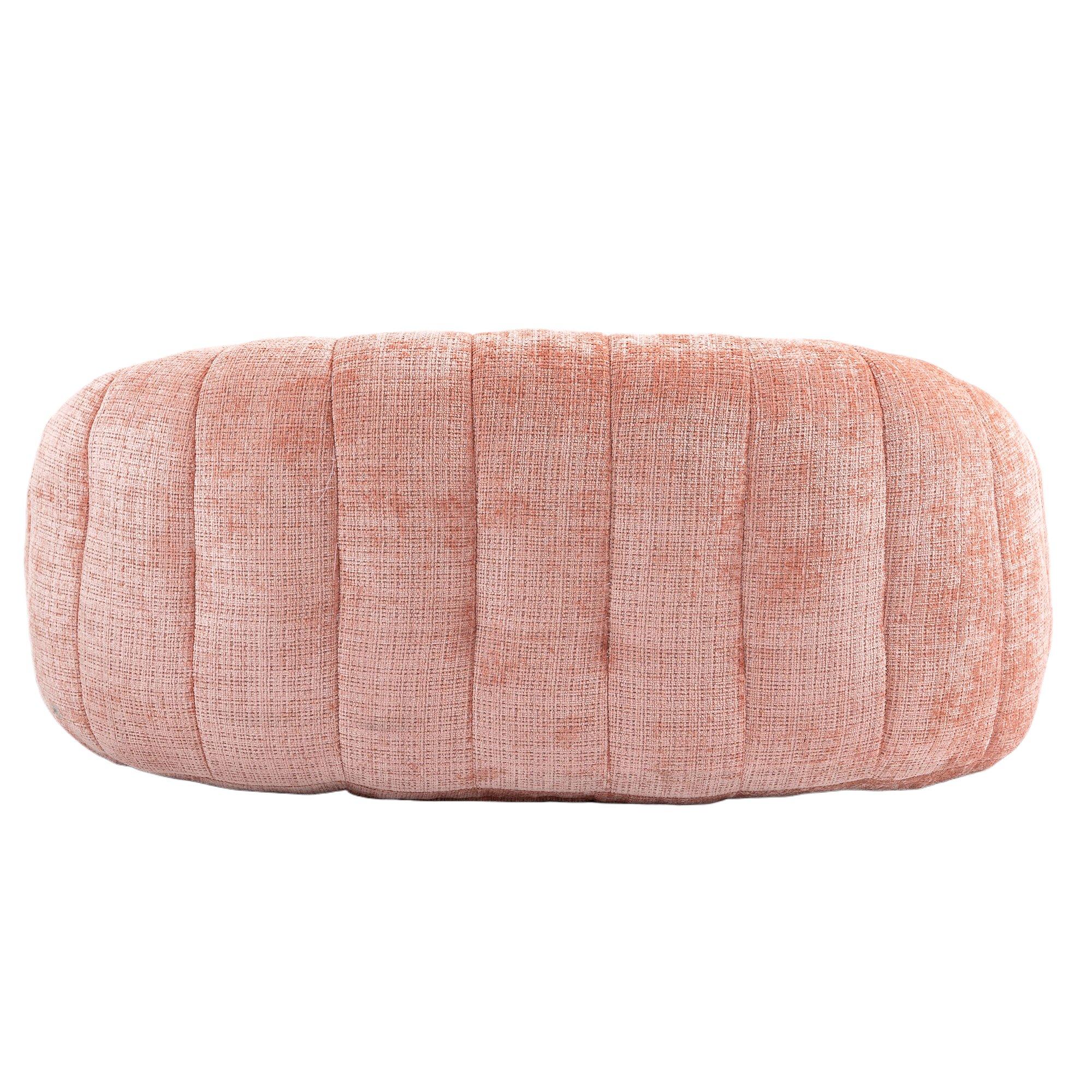 Pink - Urban Meuble - Chenille Memory Foam Bean Bag Loveseat Sofa - 14