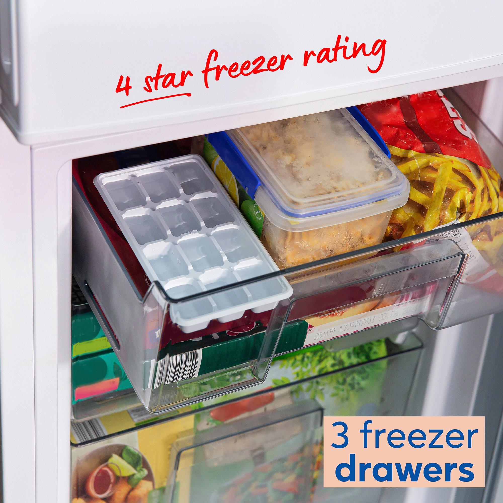 White - Russell Hobbs - RH145FF501E1W Freestanding Low Frost Fridge Freeze - 6