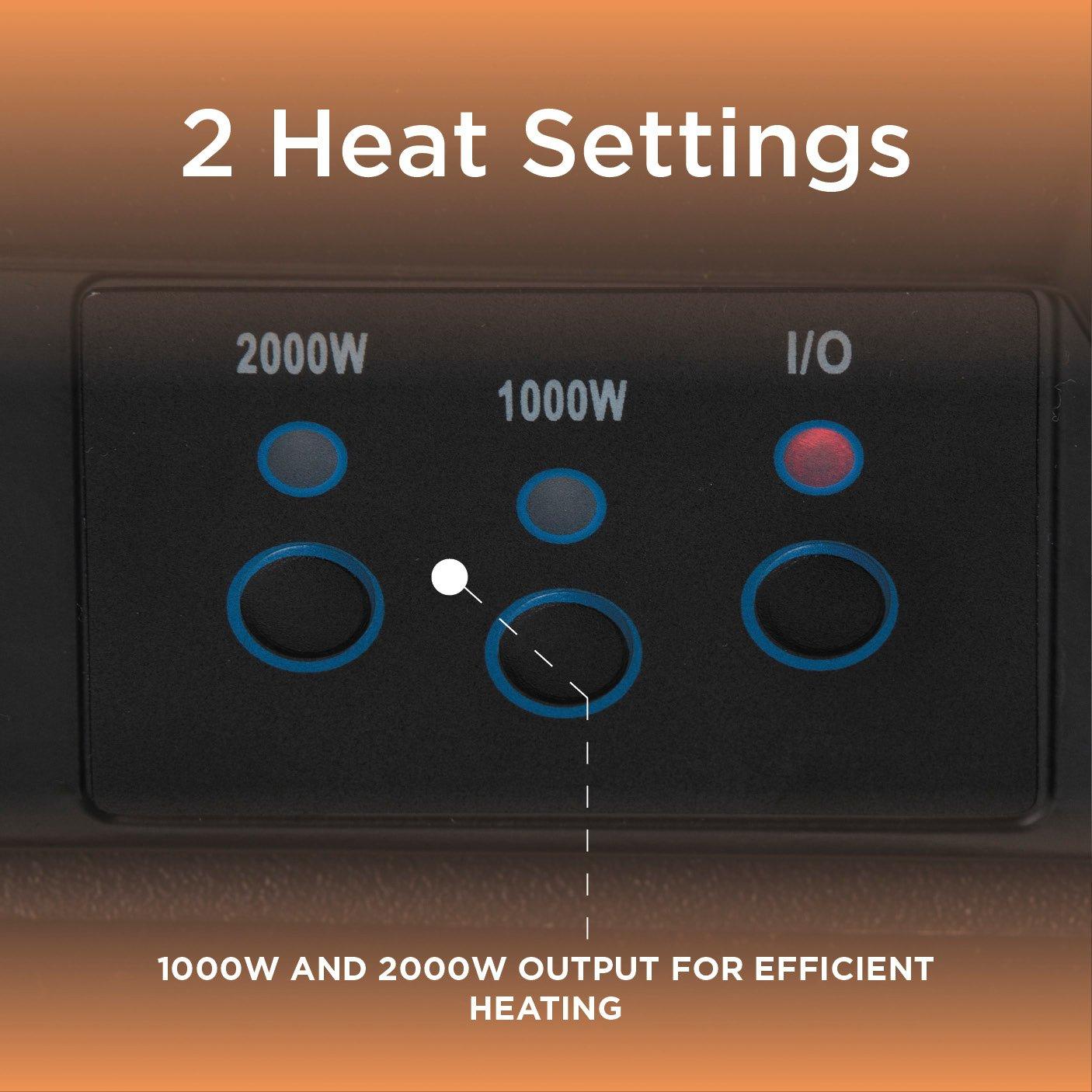 Chrome - Warmlite - Whitby 2KW Electric Fire Inset with Remote Control - 3