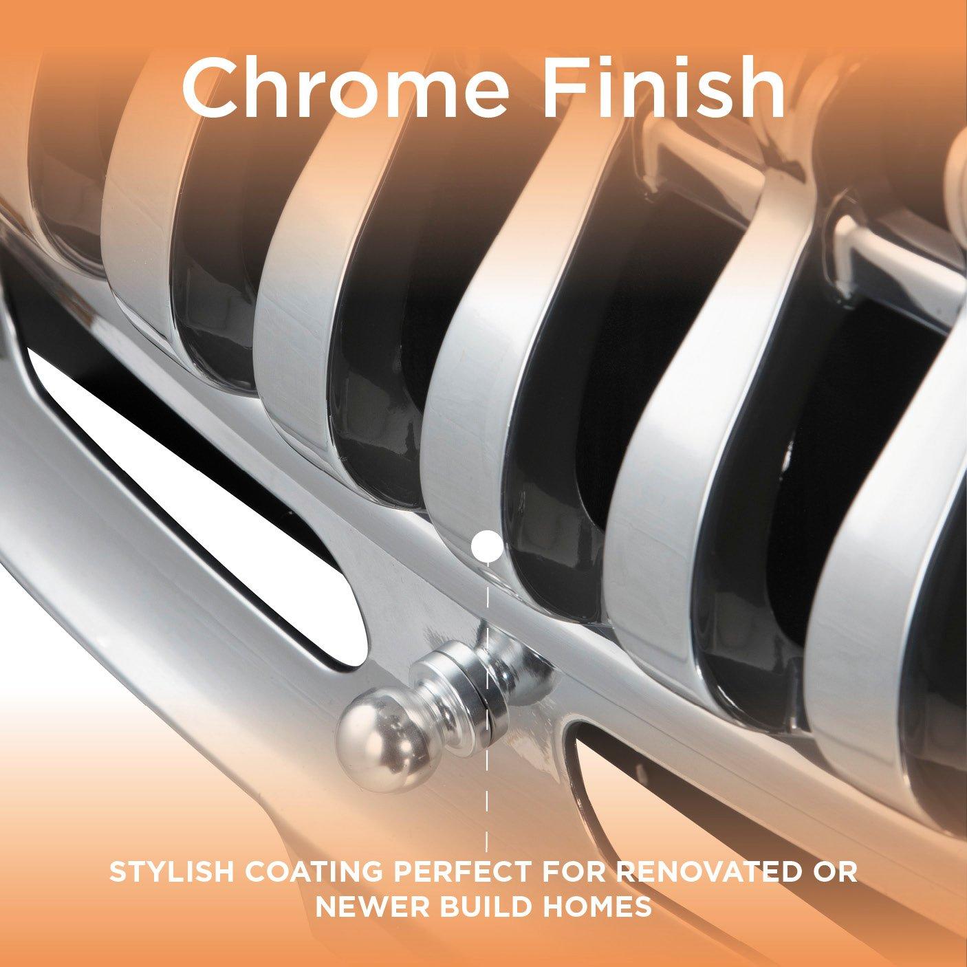 Chrome - Warmlite - Whitby 2KW Electric Fire Inset with Remote Control - 5