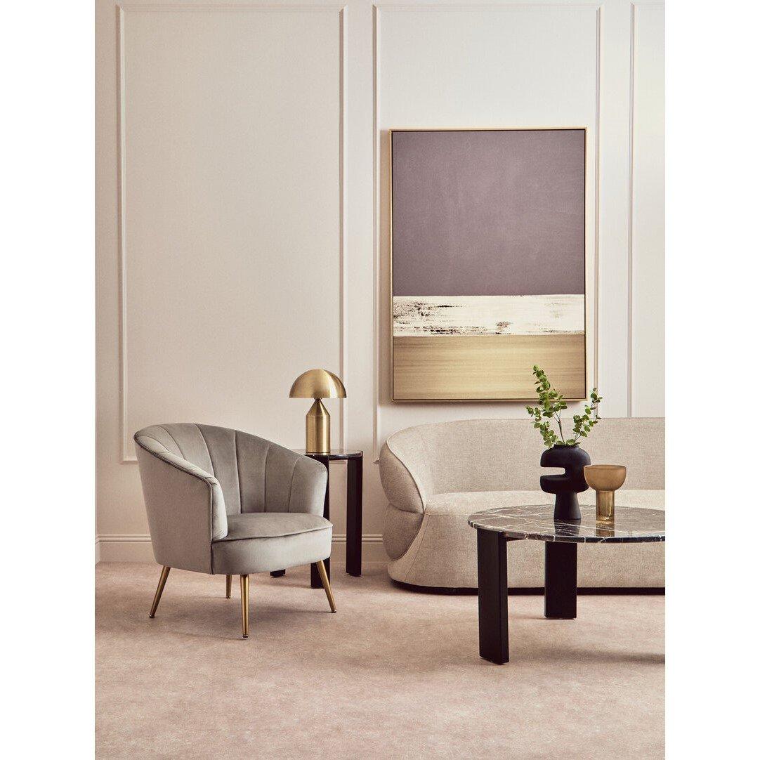 Grey - Interiors by Premier - Yolanda Grey Velvet Chair - 5