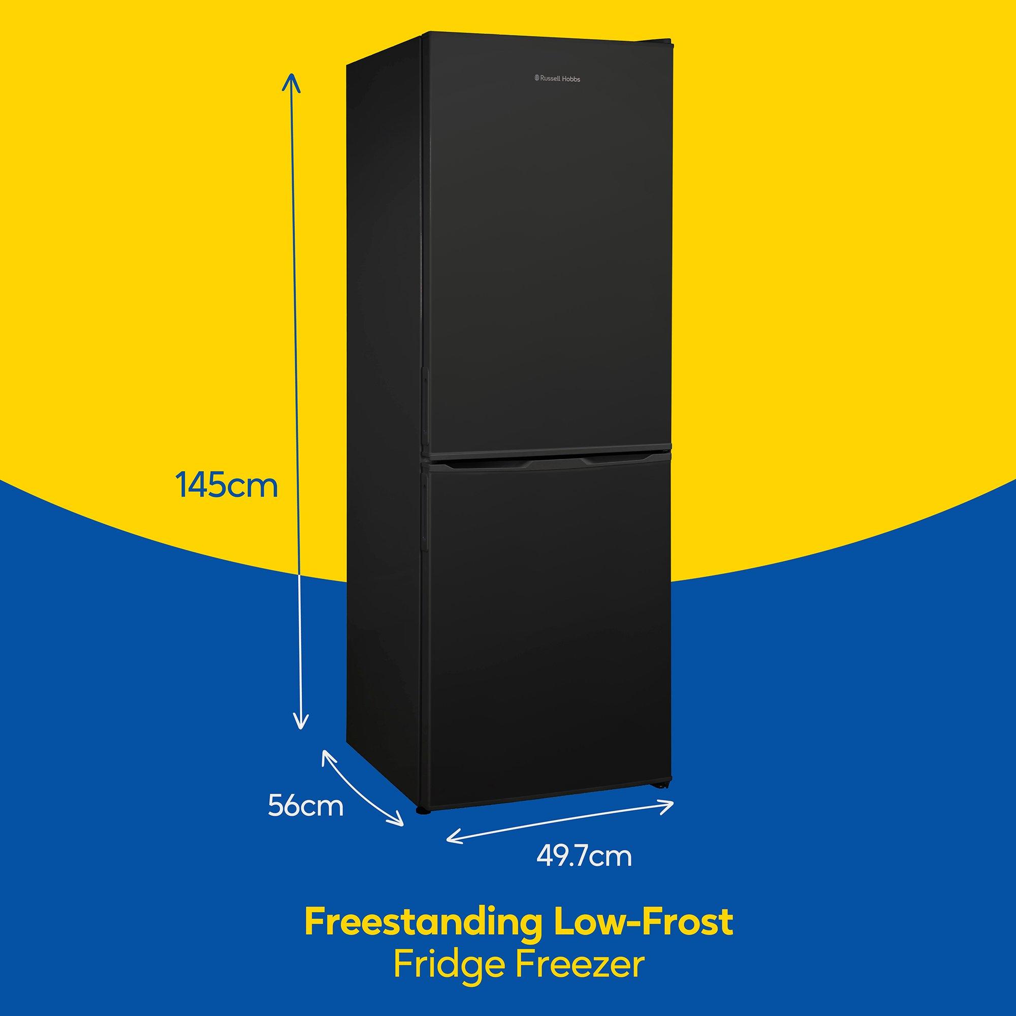 Black - Russell Hobbs - RH145FF501E1B Freestanding Low Frost Fridge Freeze - 2