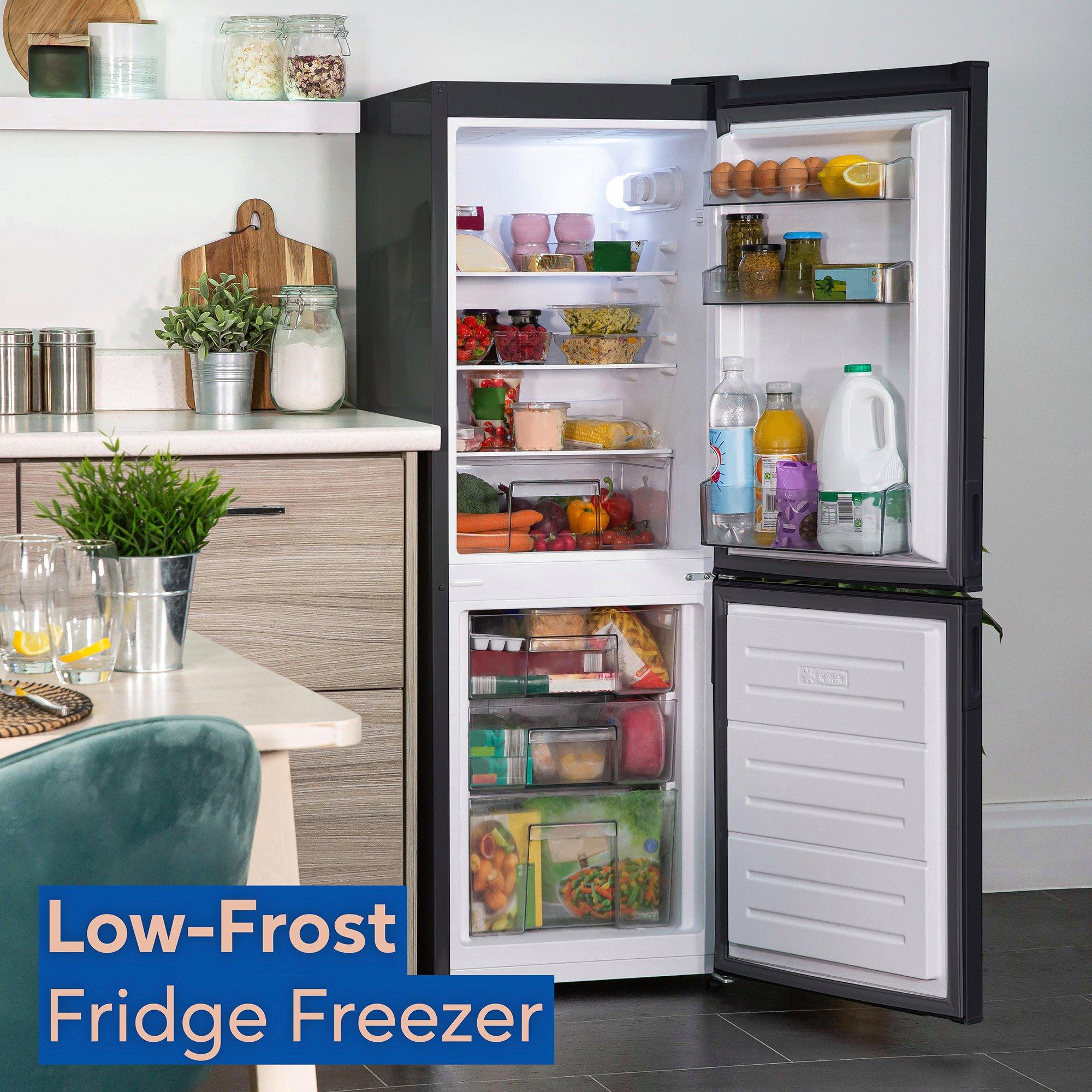 Black - Russell Hobbs - RH145FF501E1B Freestanding Low Frost Fridge Freeze - 3