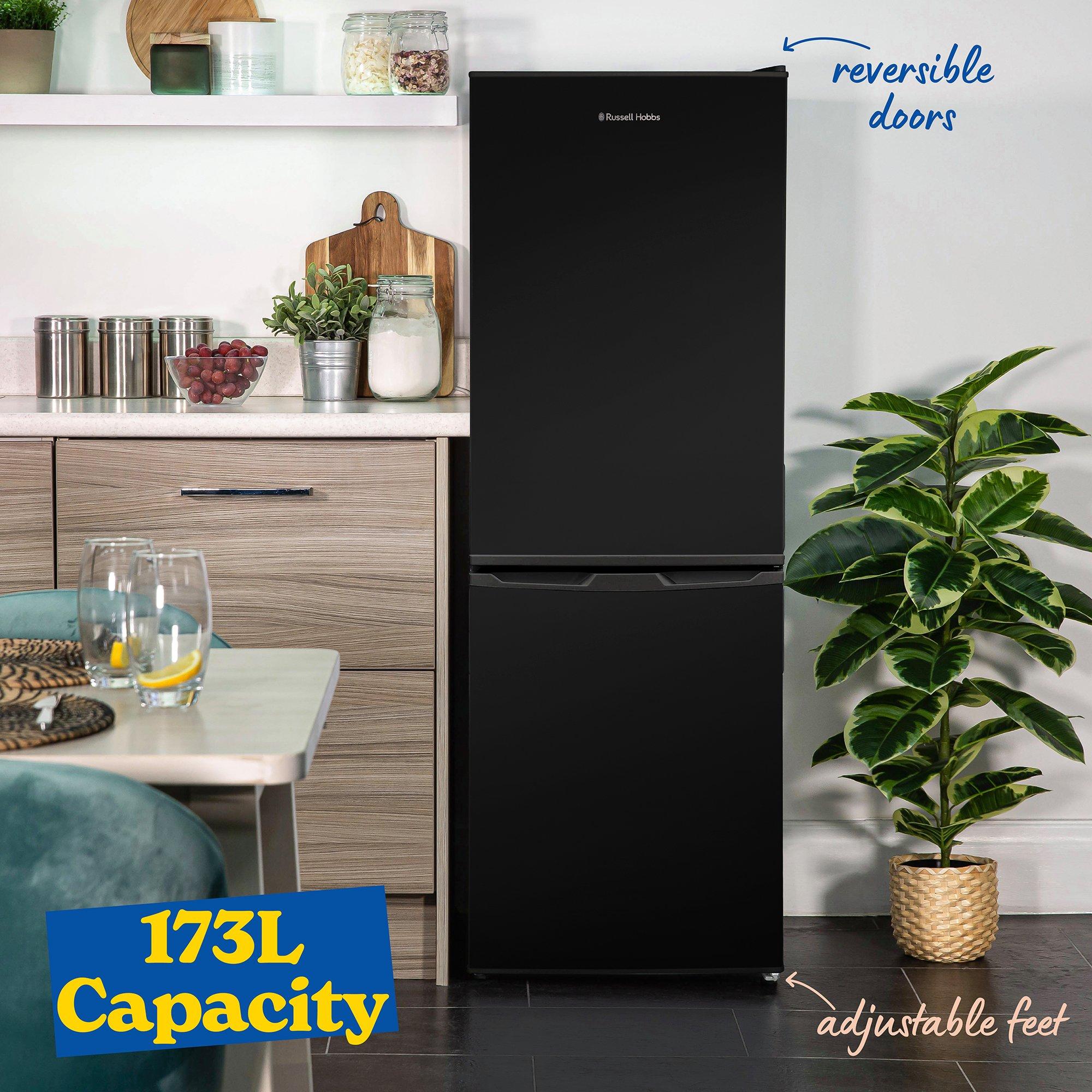 Black - Russell Hobbs - RH145FF501E1B Freestanding Low Frost Fridge Freeze - 4