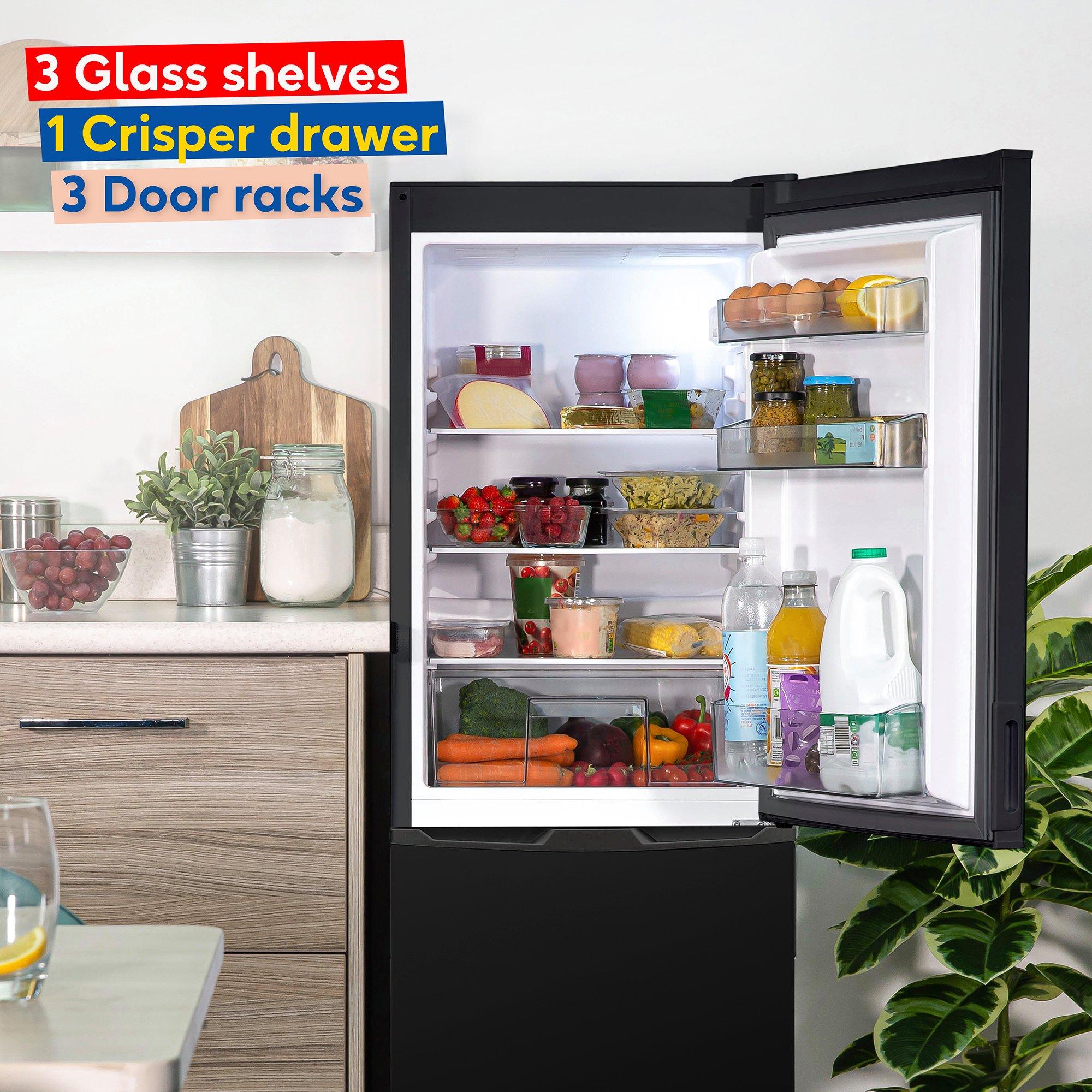 Black - Russell Hobbs - RH145FF501E1B Freestanding Low Frost Fridge Freeze - 5