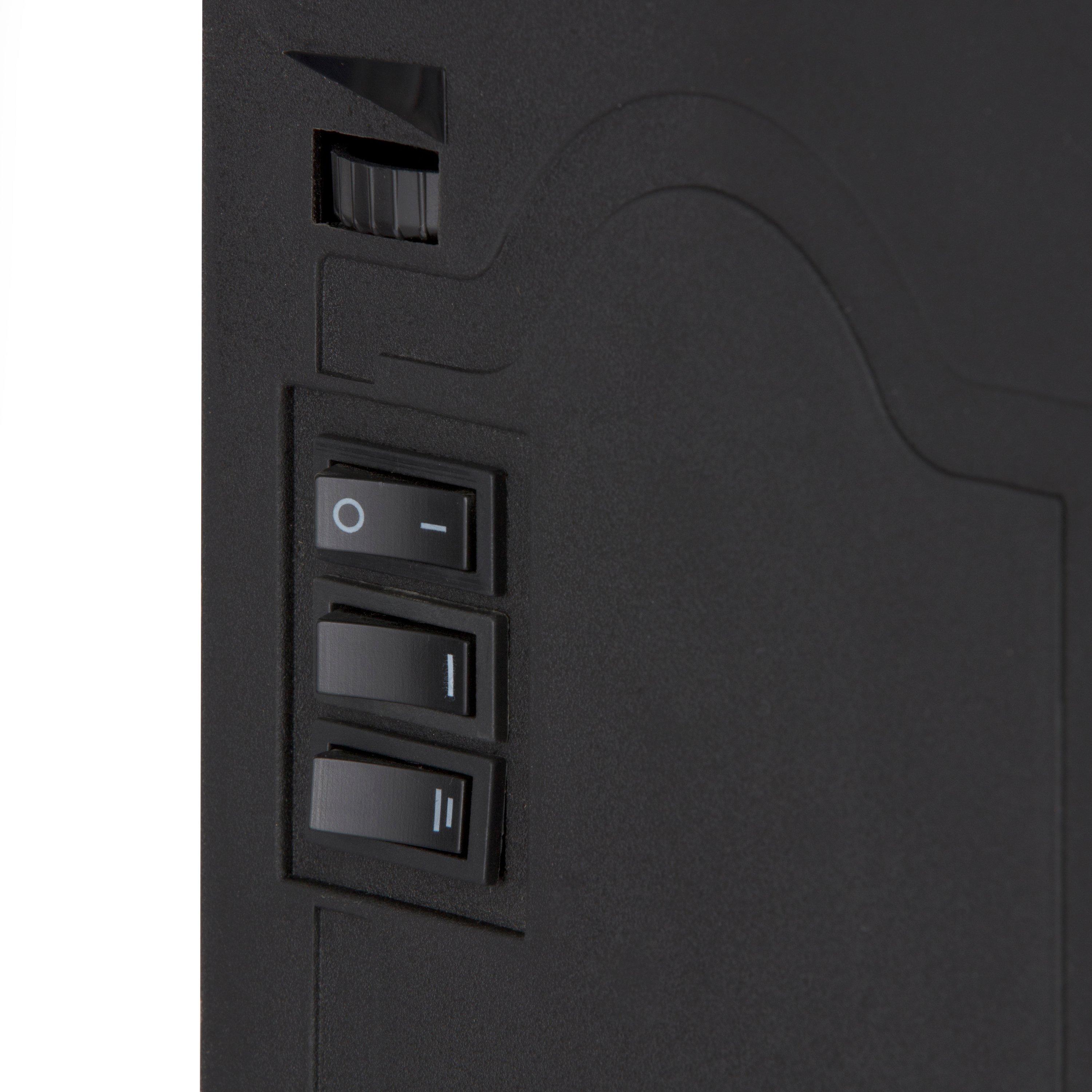 Black - Warmlite - 2KW Mable Compact Stove Fire Black - 5