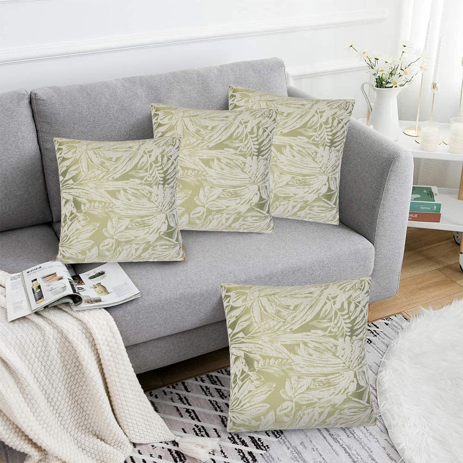 Botanic Floral Soft Chenille Cushion Set of 4