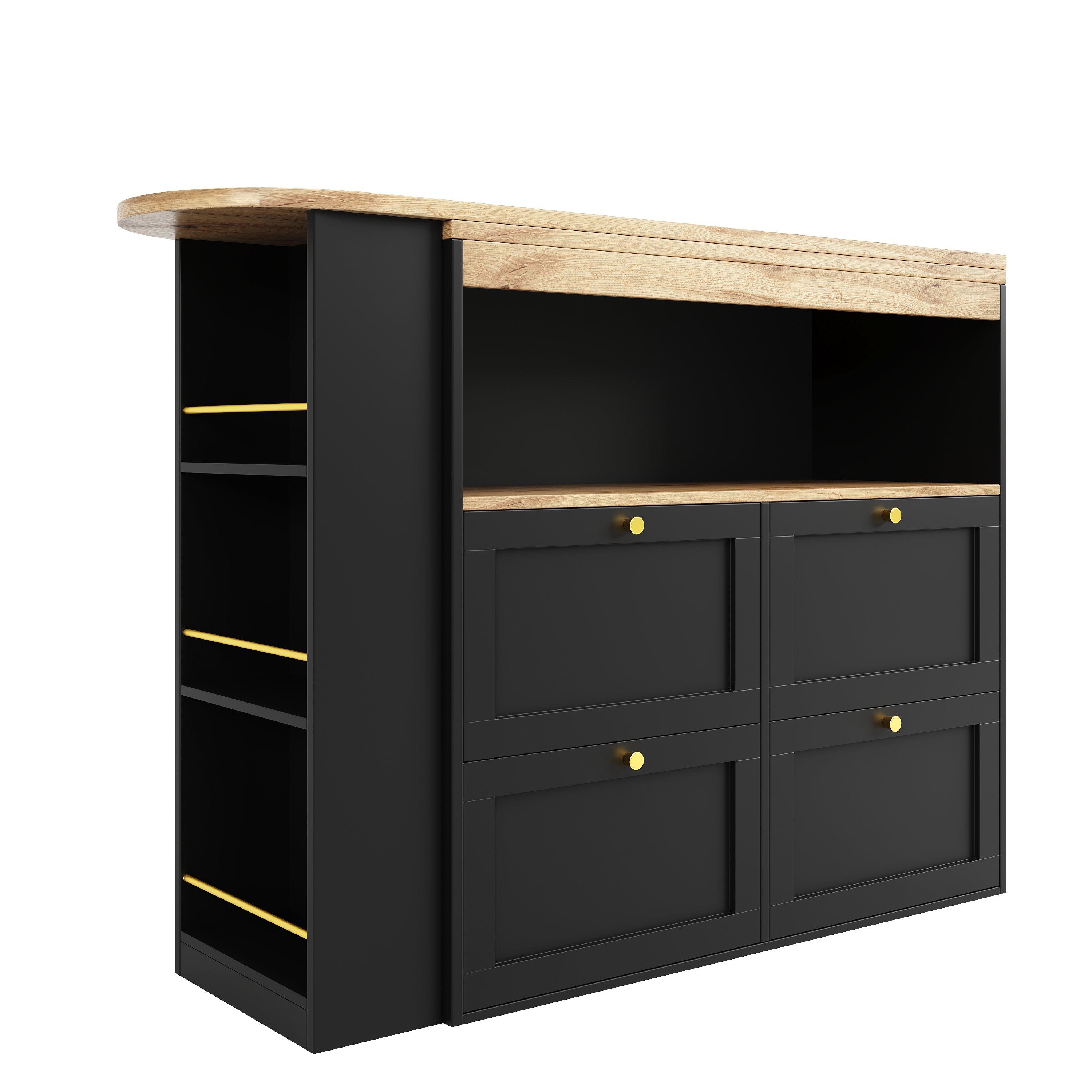 Black - Urban Meuble - Black Sideboard Modern Design - 11