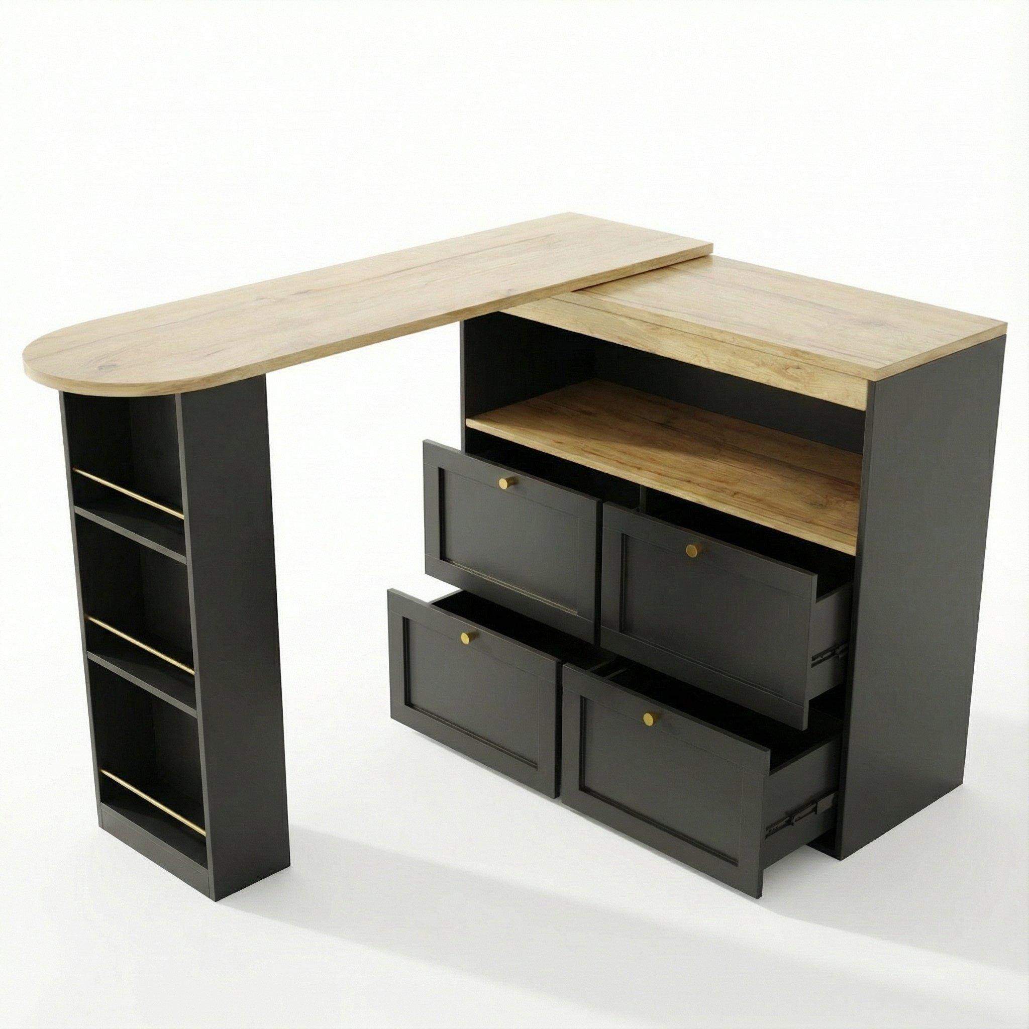 Black - Urban Meuble - Black Sideboard Modern Design - 12