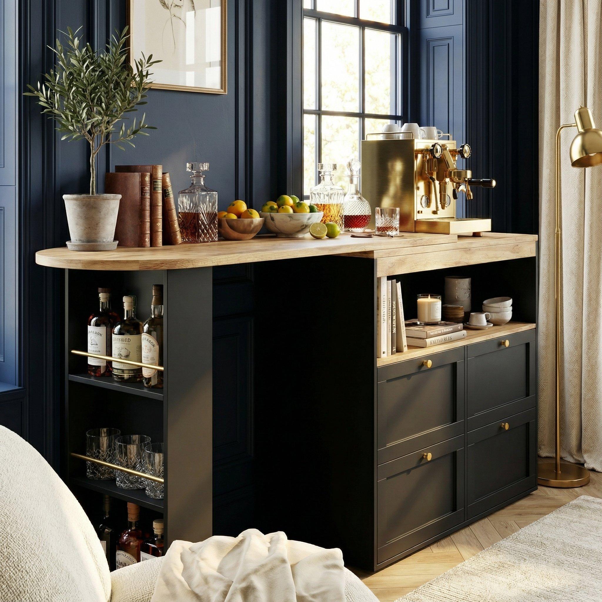 Black - Urban Meuble - Black Sideboard Modern Design - 3