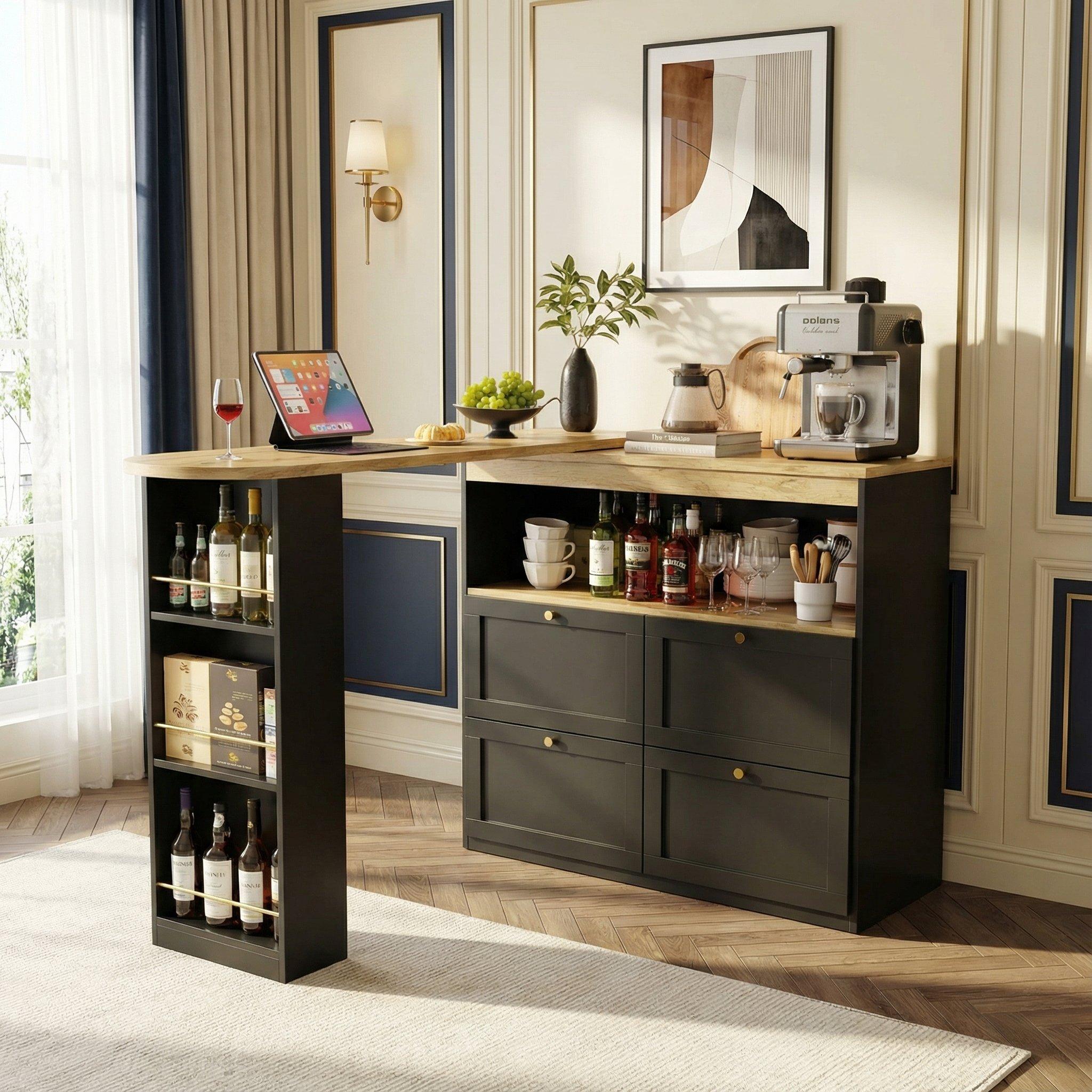 Black - Urban Meuble - Black Sideboard Modern Design - 4