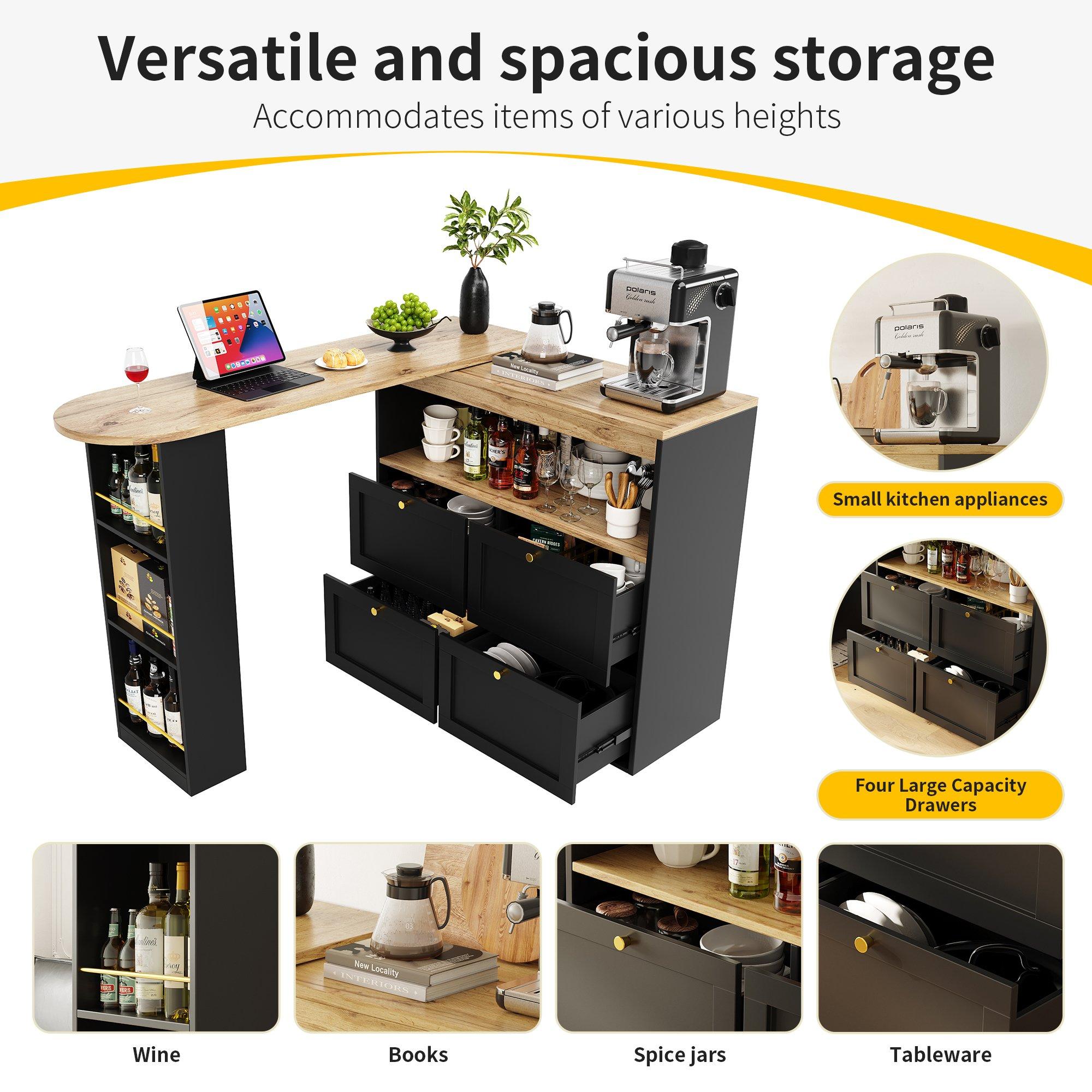 Black - Urban Meuble - Black Sideboard Modern Design - 7