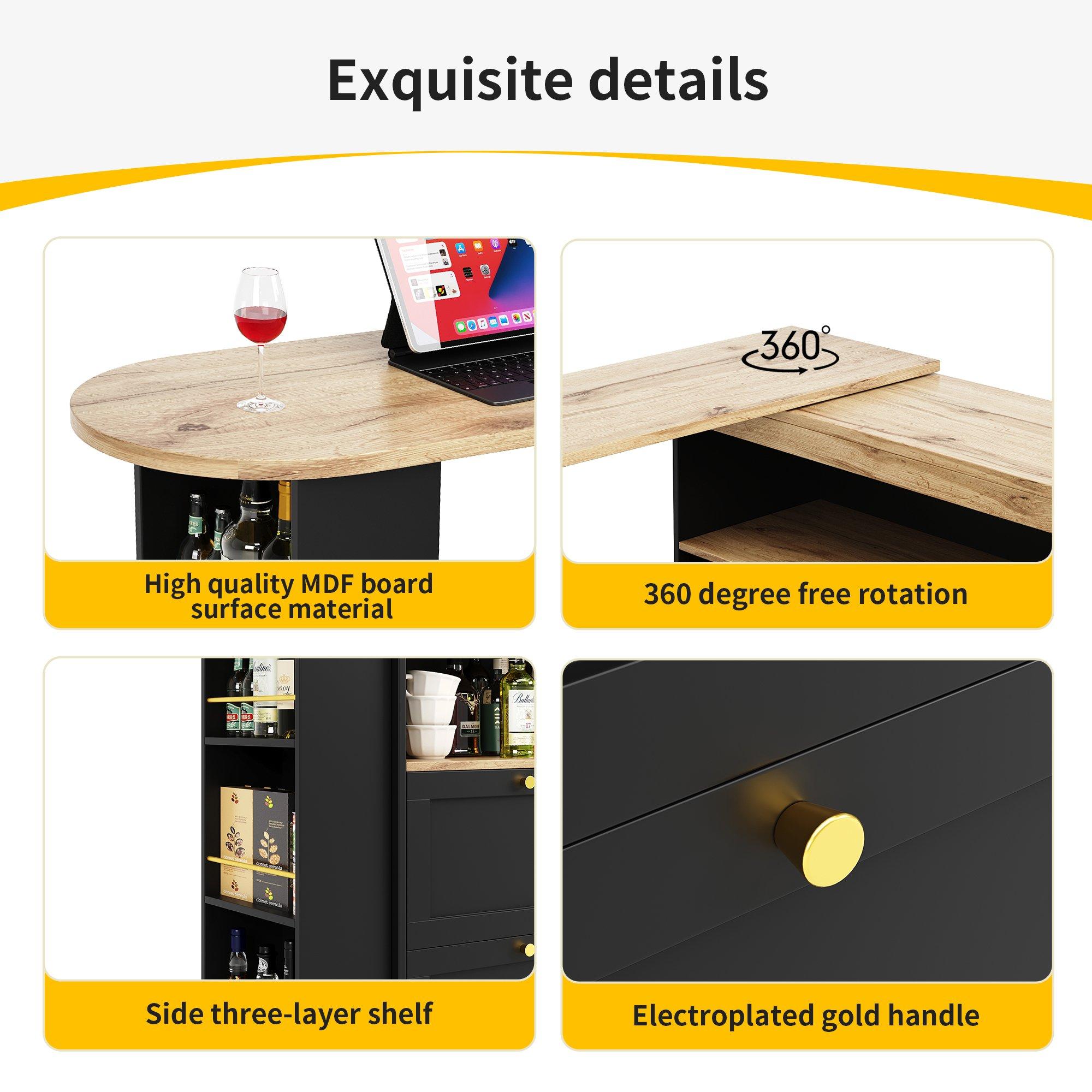 Black - Urban Meuble - Black Sideboard Modern Design - 8