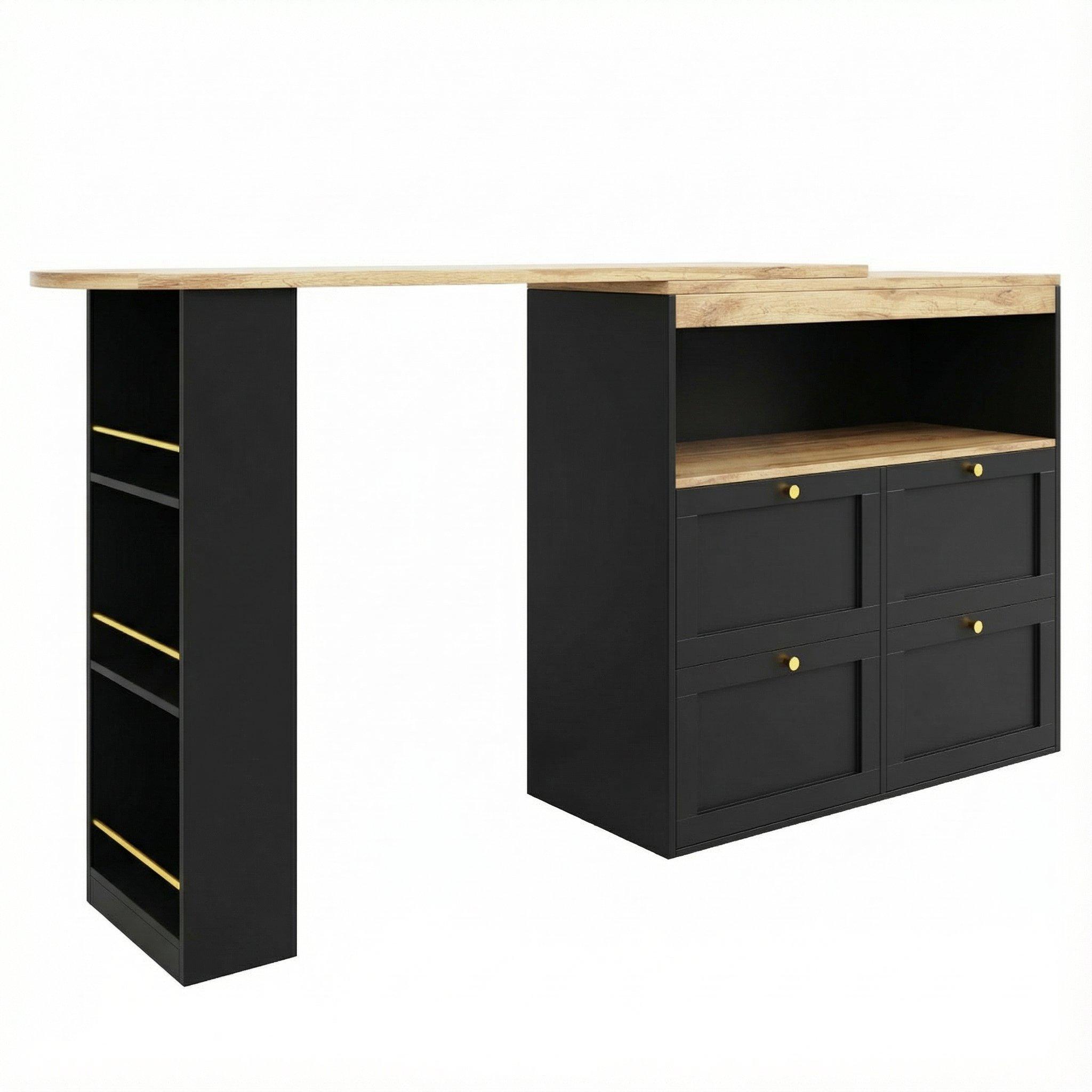 Black - Urban Meuble - Black Sideboard Modern Design - 9