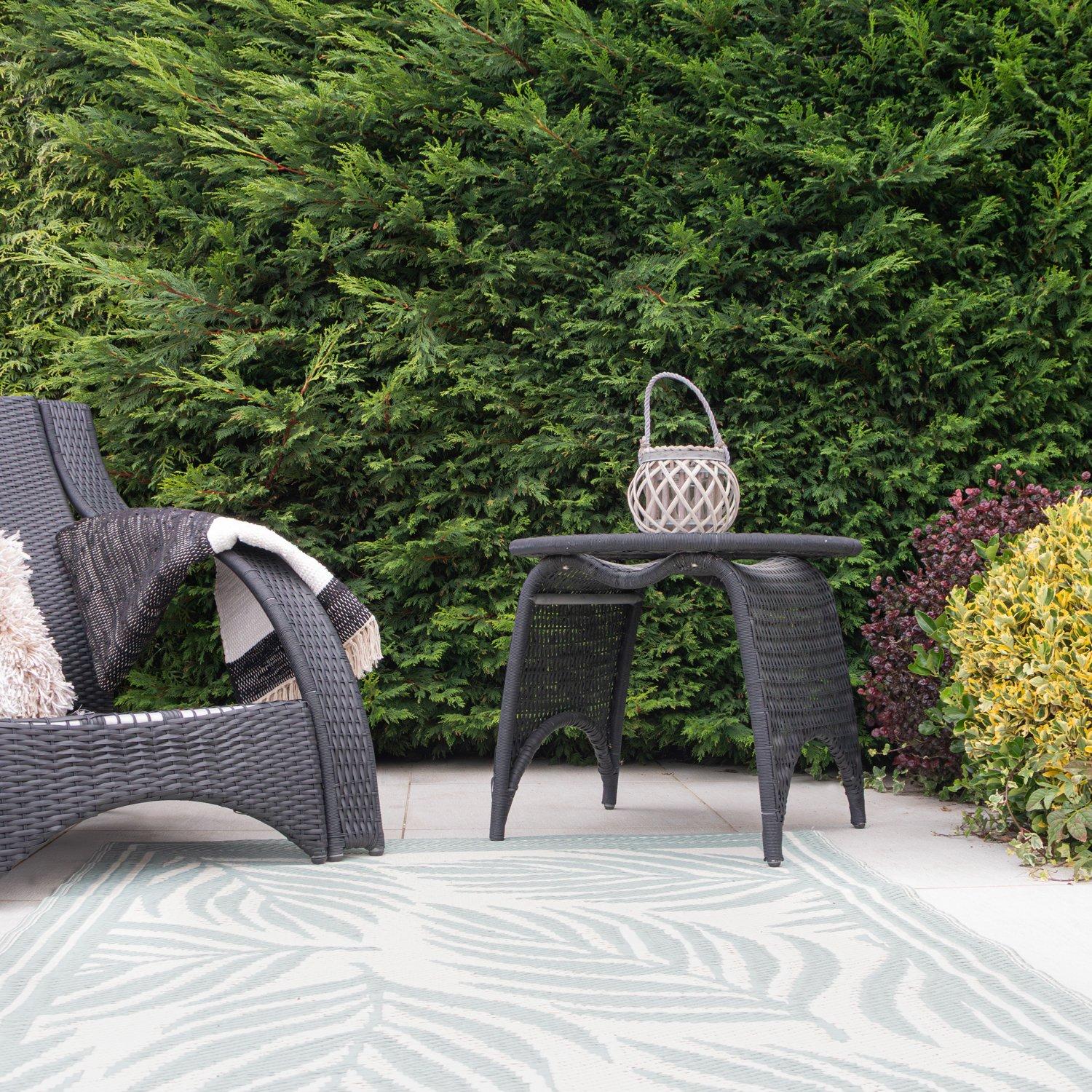 Grey - JVL - Luna Natural Round Willow Wood Lantern With Br - 6