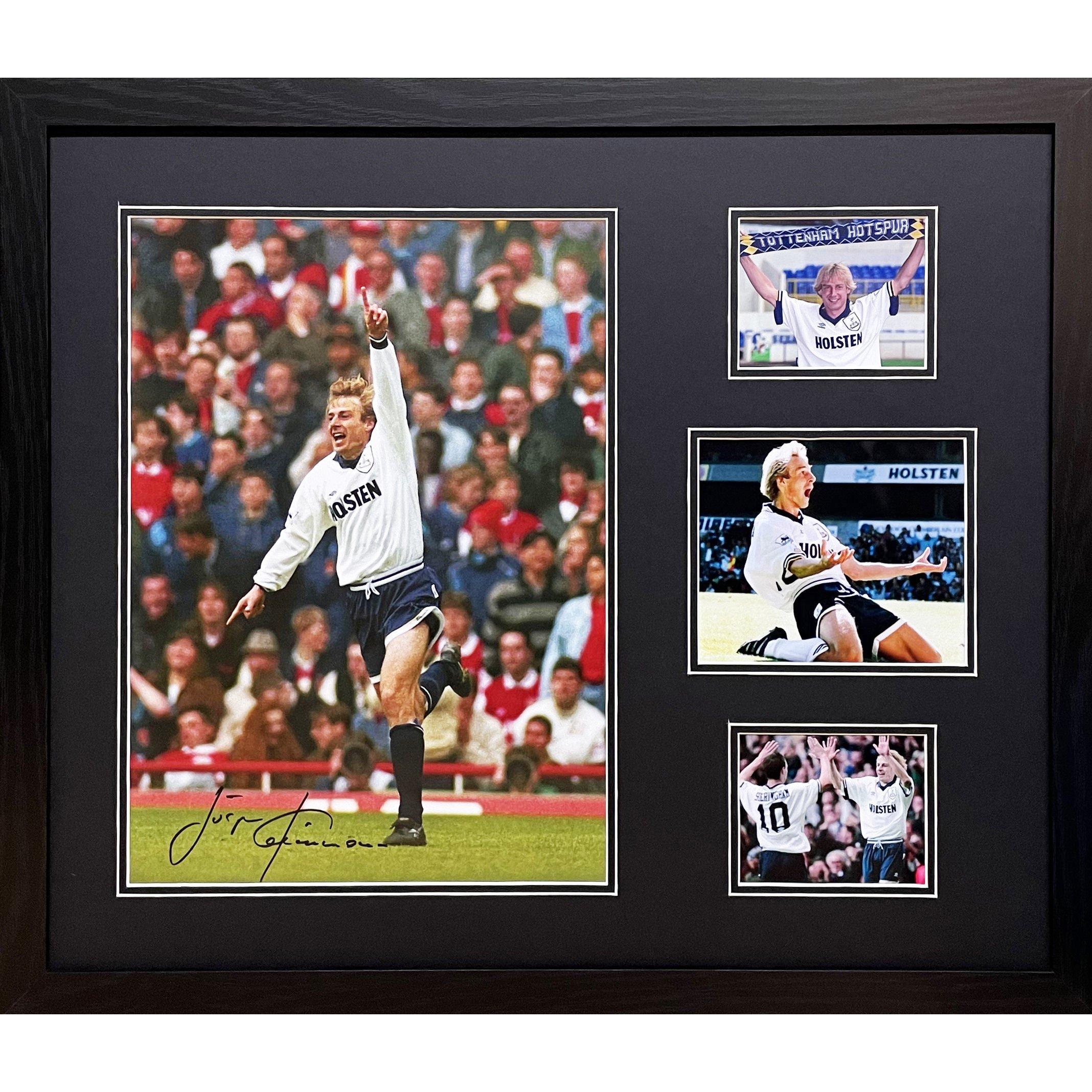 Allstarsignings Ltd  Jurgen Klinsmann Signed & Framed Tottenham Hotspur - White