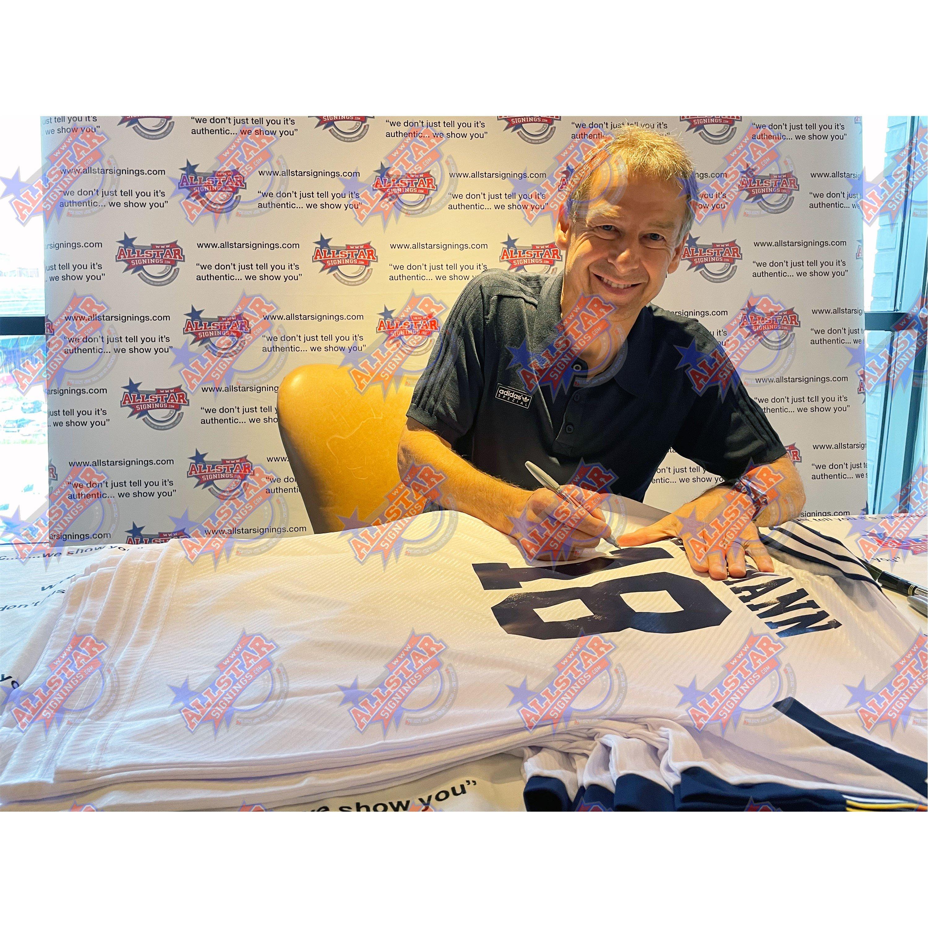 White - AllStarSignings Ltd - Jurgen Klinsmann signed & framed Tottenham Hotspur - 2