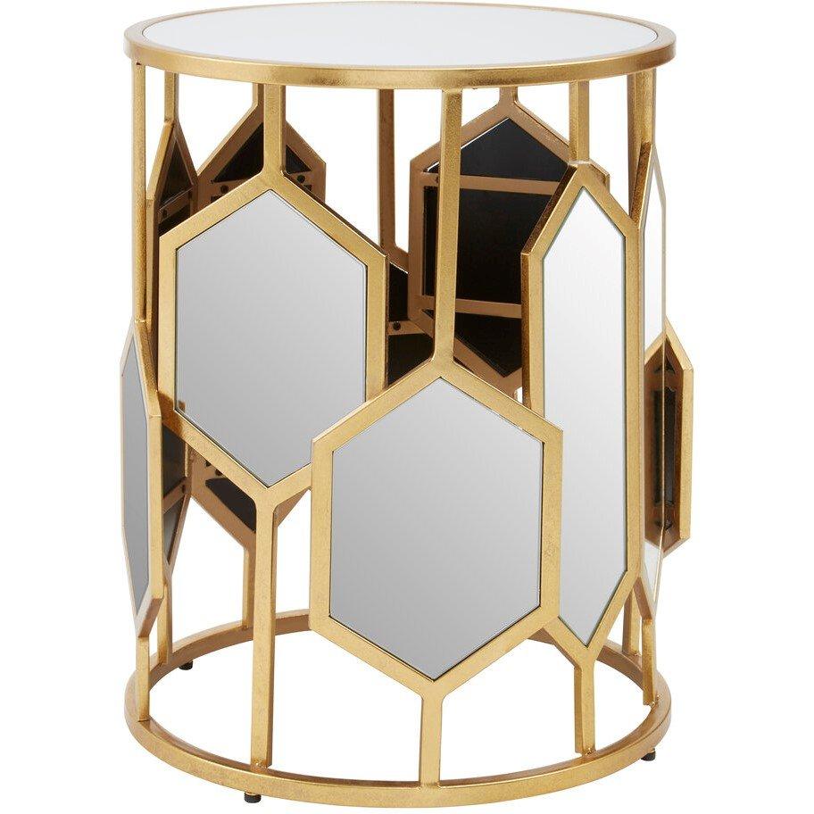 Interiors By Premier  Rio Side Table - Gold