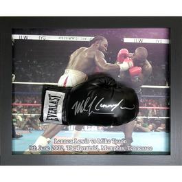 AllStarSignings Ltd Mike Tyson & Lennox Lewis signed boxing glove.