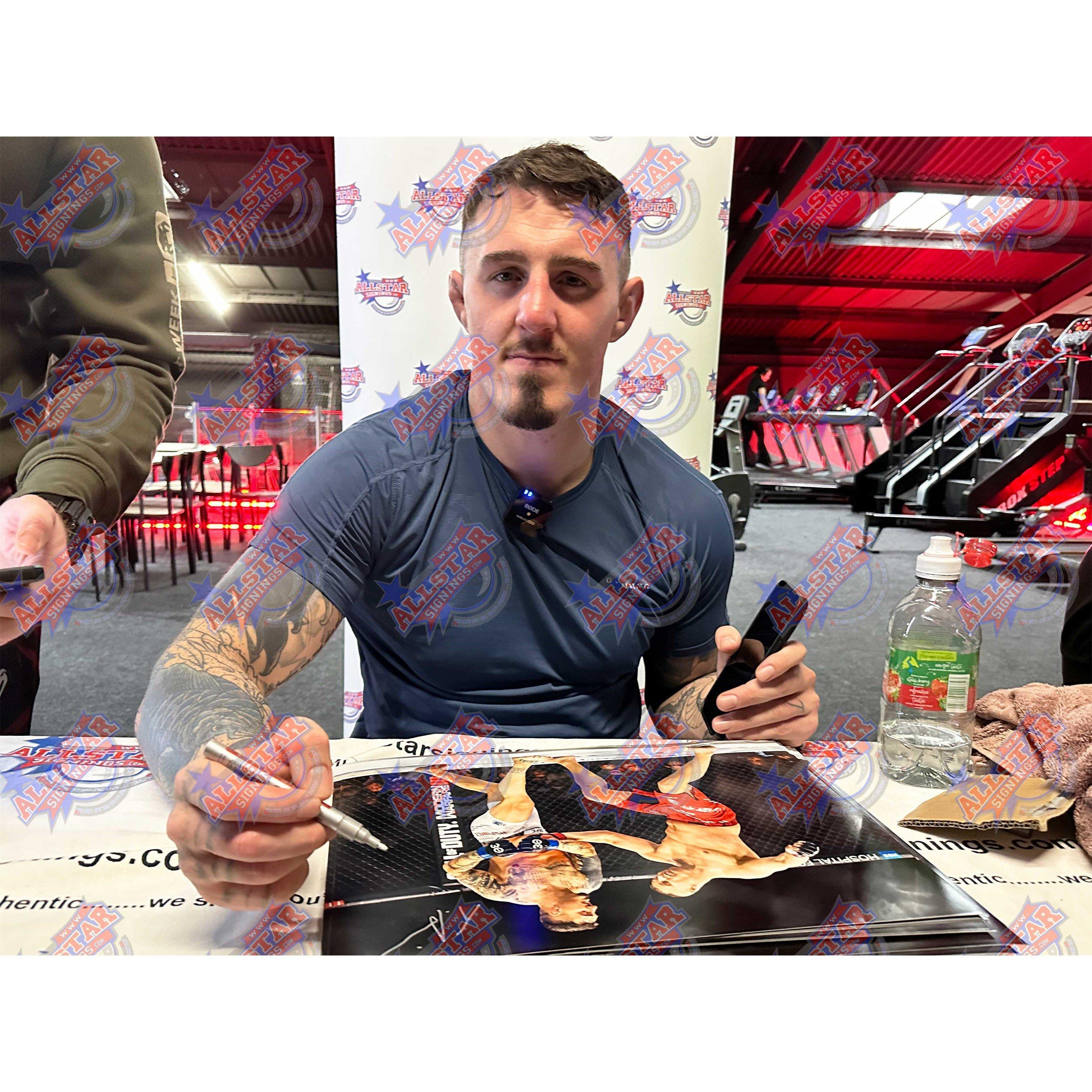 Black - AllStarSignings Ltd - Tom Aspinall signed & framed UFC photograph - 2