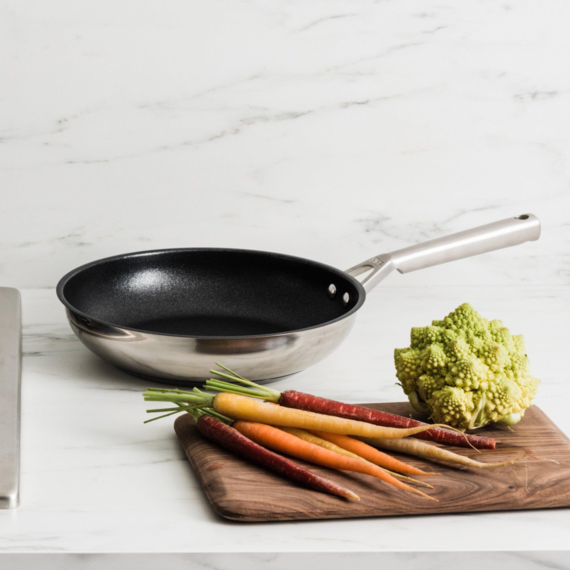 Stainless Steel - Ninja - Foodi ZEROSTICK 2-Piece Frying Pan Set - 5