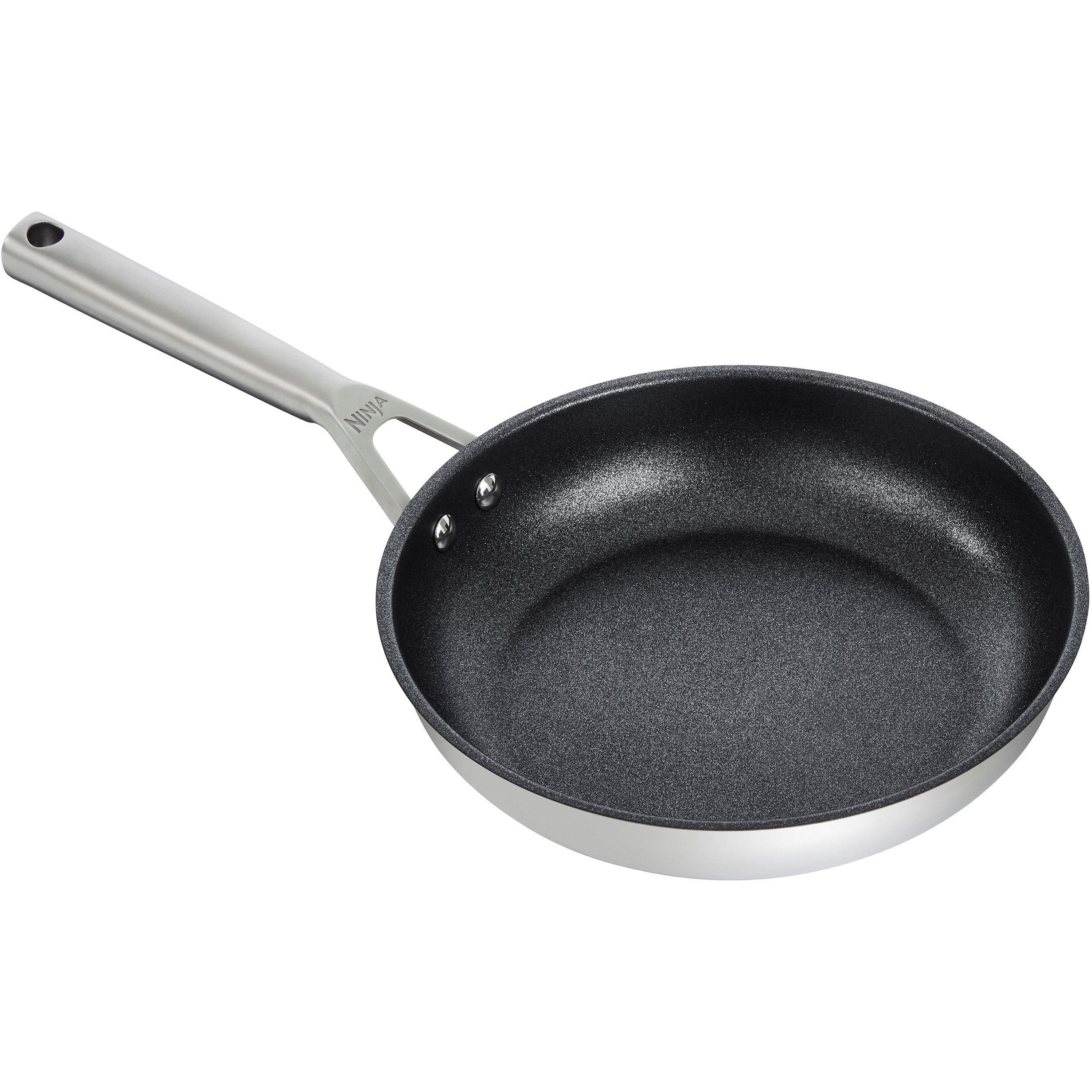 Stainless Steel - Ninja - Foodi ZEROSTICK 2-Piece Frying Pan Set - 8