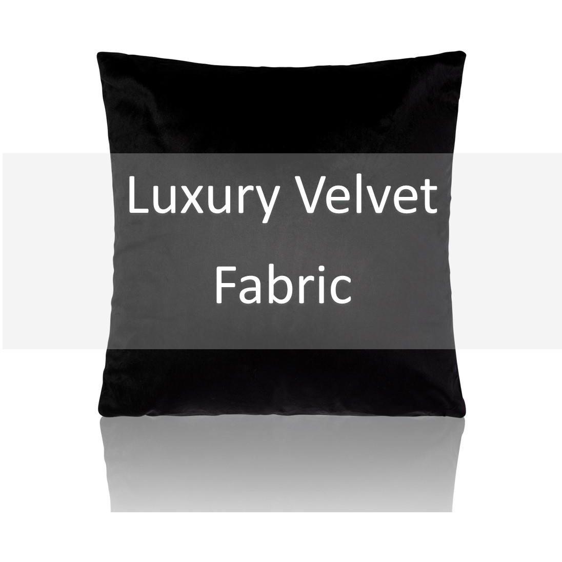 Black - Alan Symonds - Plain Velvet Cushion Set of 4 - 3