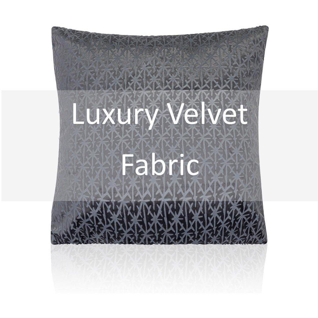 Charcoal - Alan Symonds - Textured Velvet Cushion Set of 4 - 3