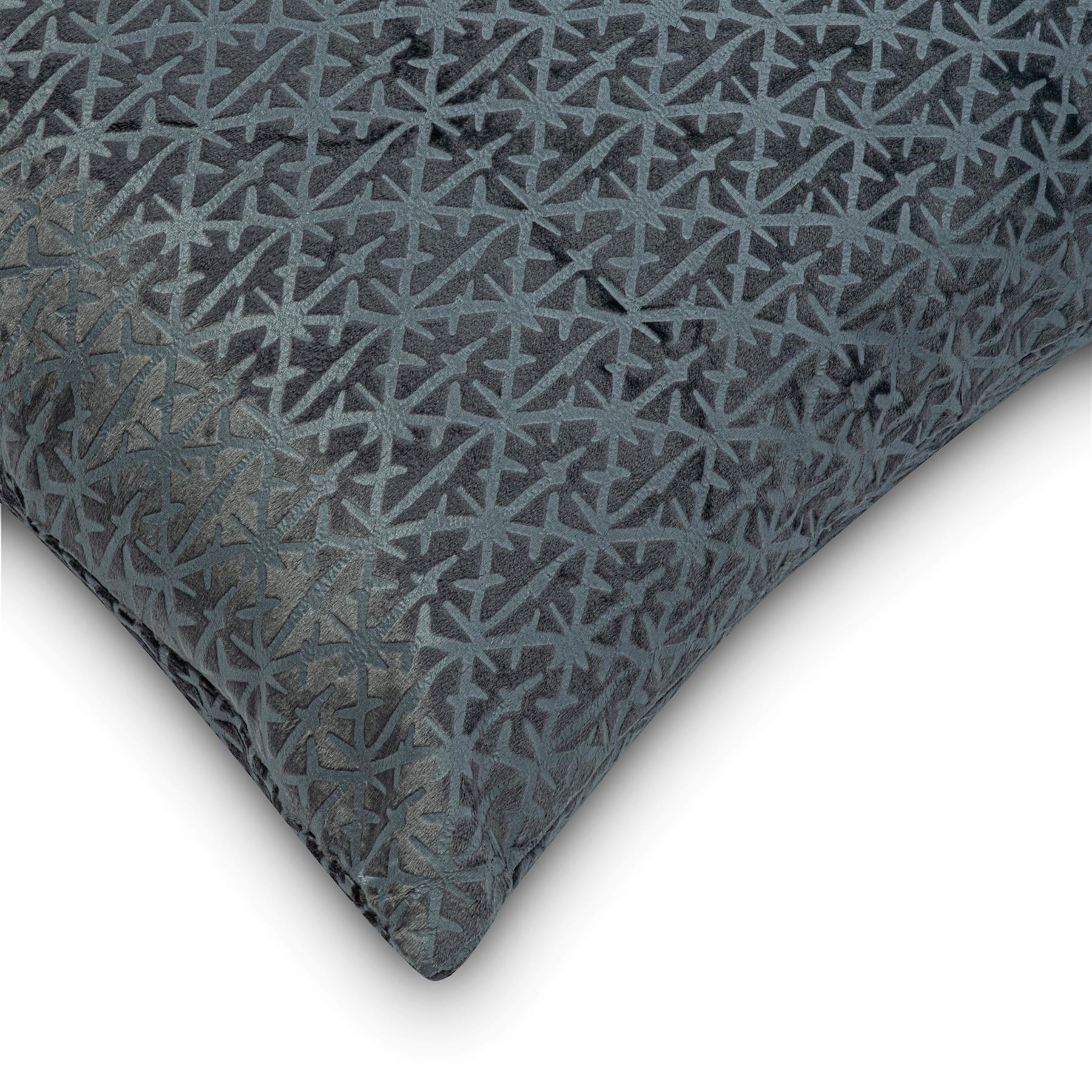 Charcoal - Alan Symonds - Textured Velvet Cushion Set of 4 - 5