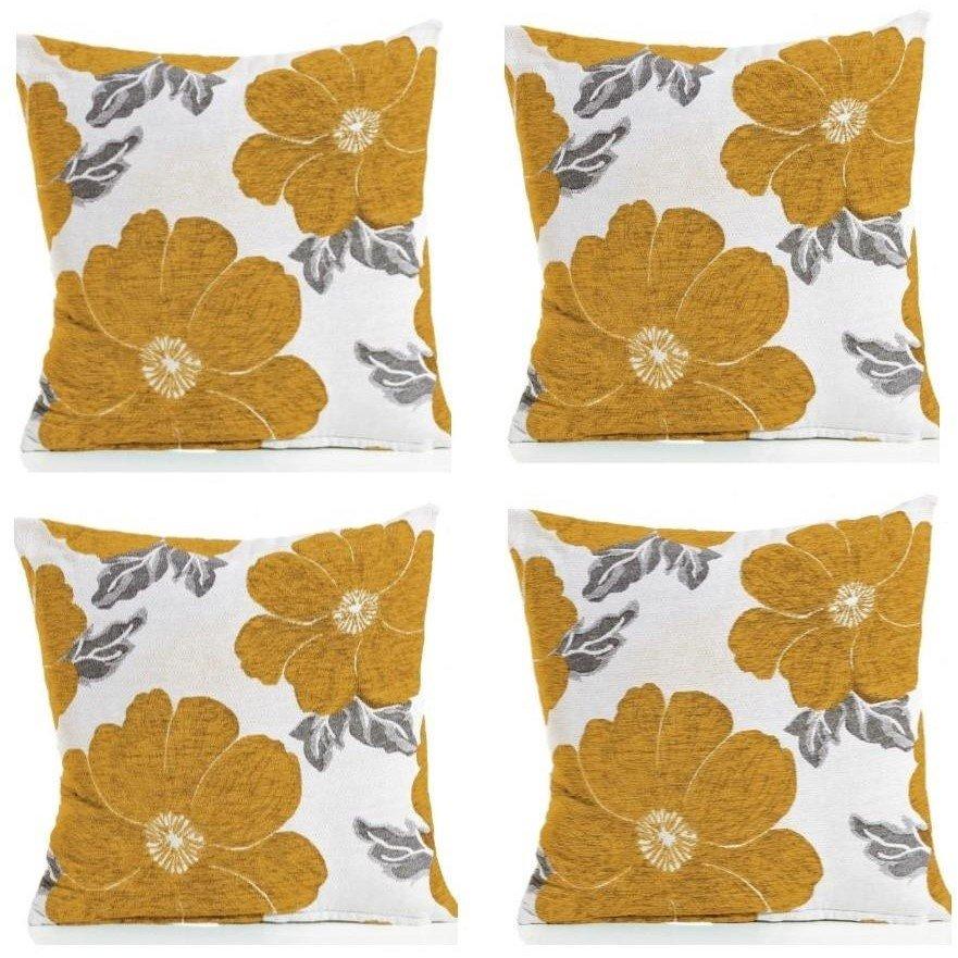 Poppy Chenille Cushion Set of 4