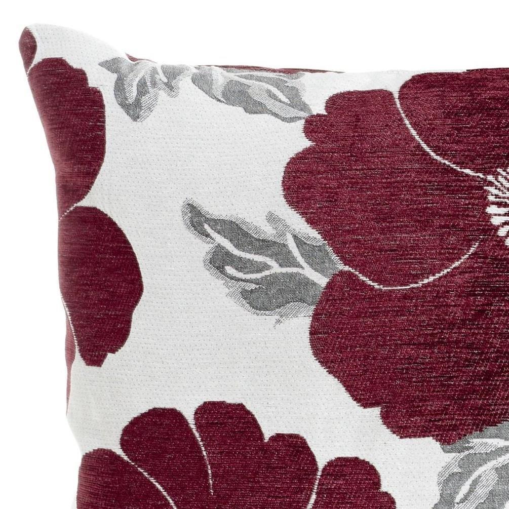Aubergine - Alan Symonds - Poppy Chenille Cushion Set of 4 - 3