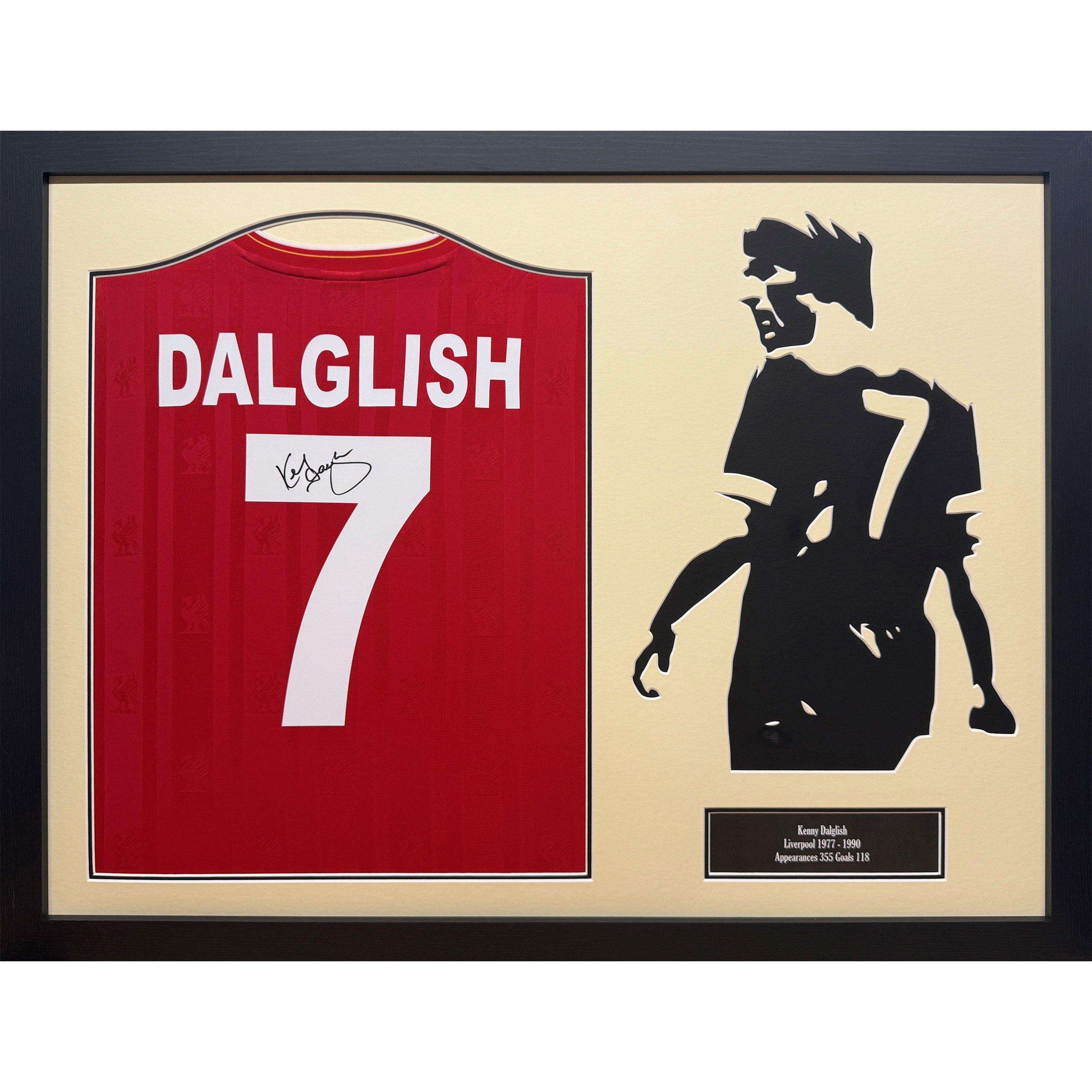 Allstarsignings Ltd  Kenny Dalglish Signed & Framed Liverpool Shirt - Red