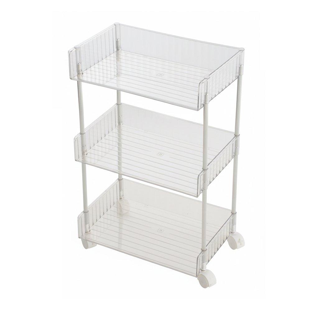 Clear - LIFE IDEAS - Transparent Rolling Storage Cart - 5