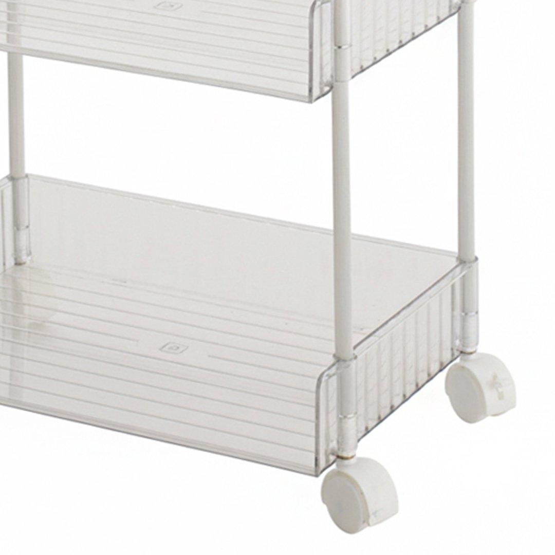 Clear - LIFE IDEAS - Transparent Rolling Storage Cart - 7