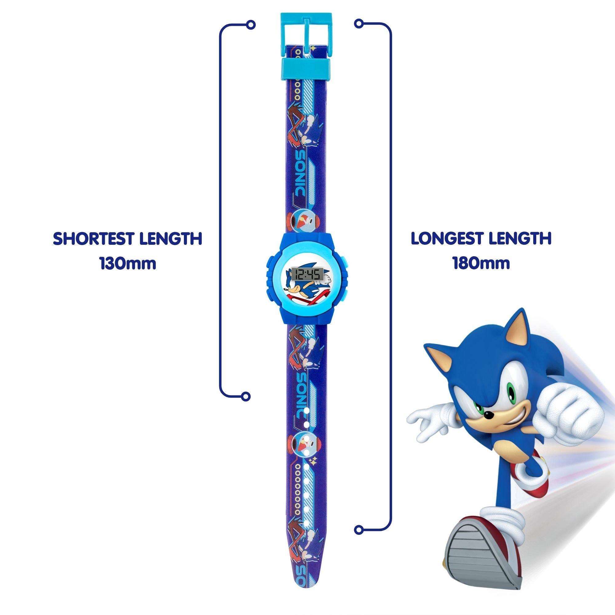Blue - Sonic - Sonic the Hedgehog Digital Strap Watch - 4
