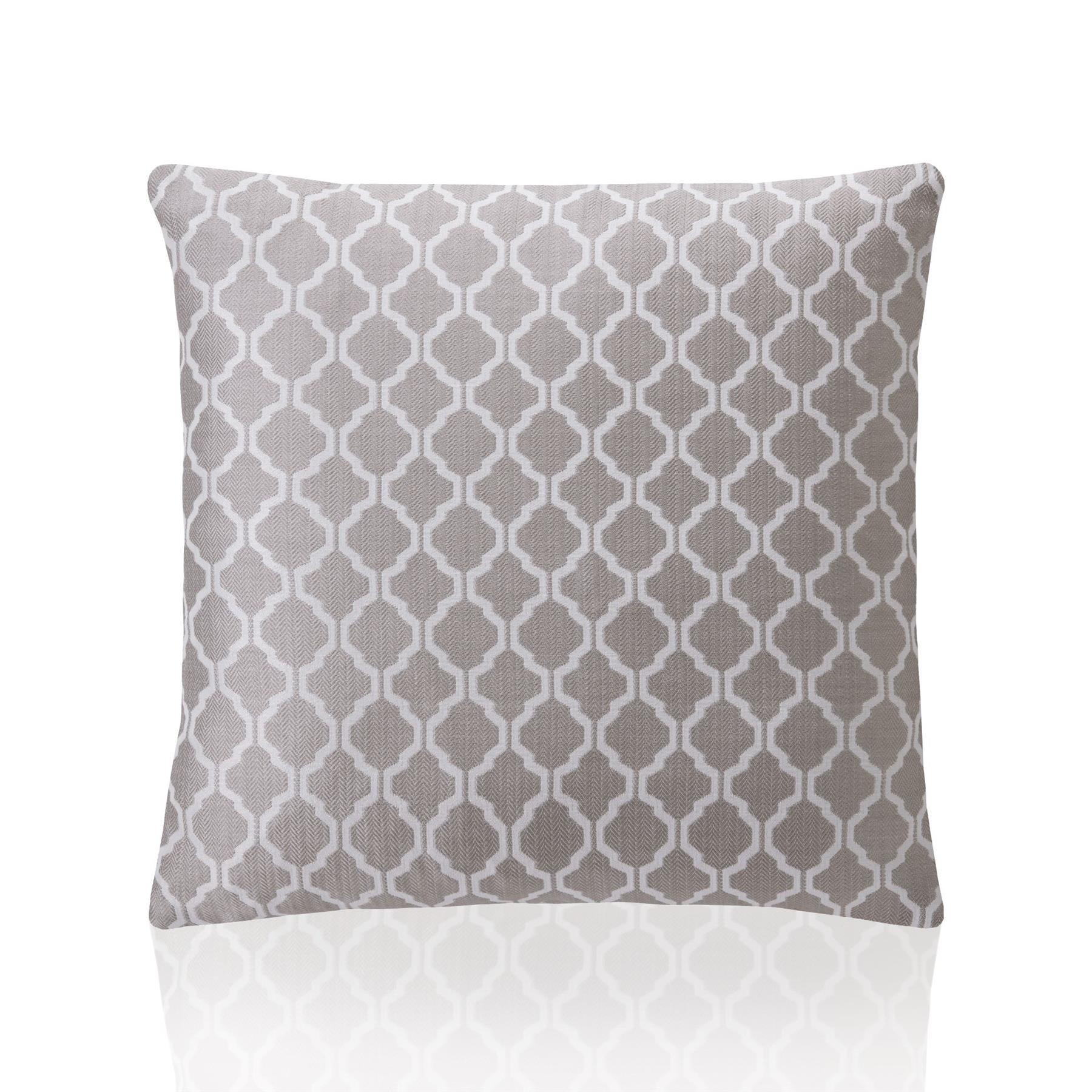 Latte - Alan Symonds - Two Tone Geometric Jacquard Cushion Set of 4 - 2