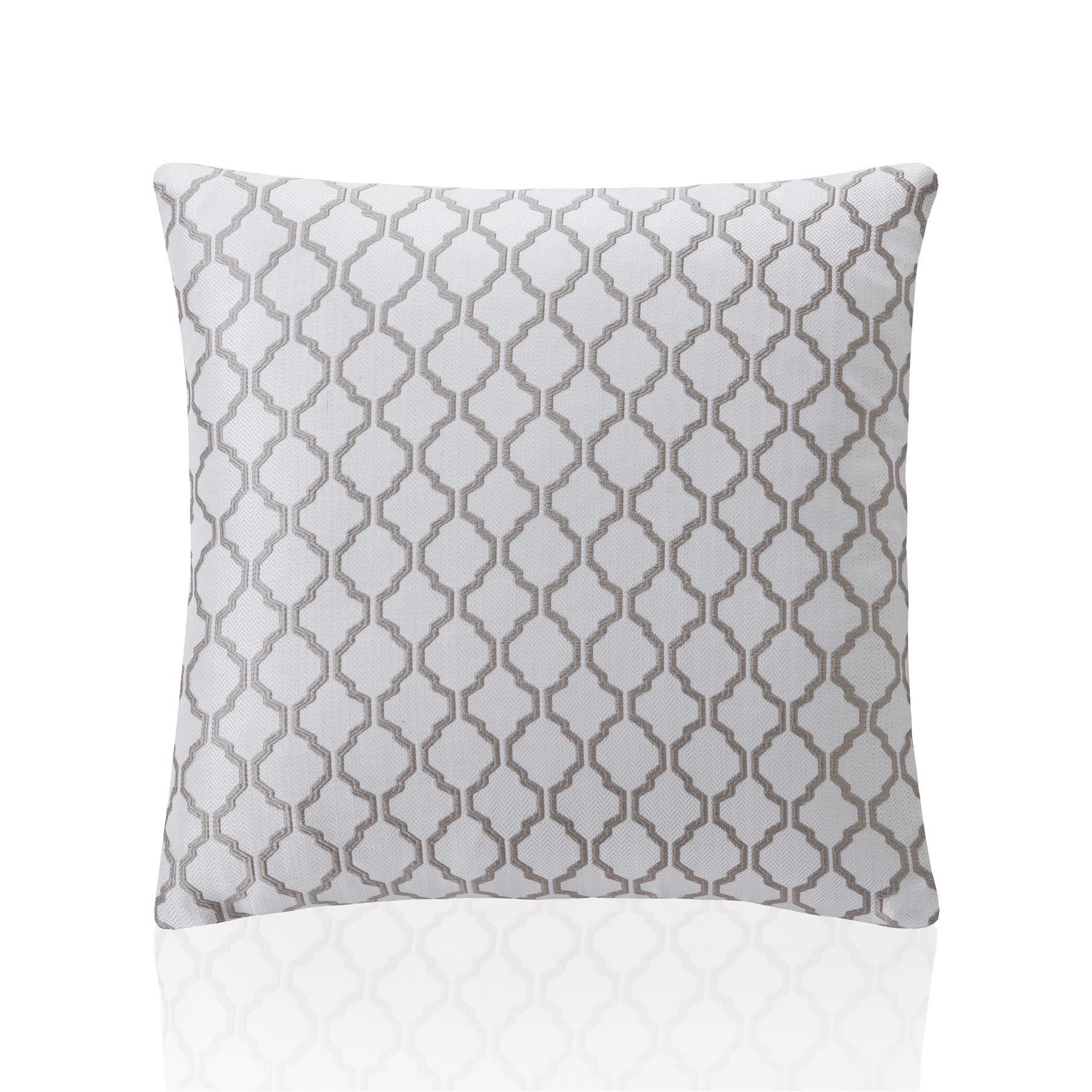 Latte - Alan Symonds - Two Tone Geometric Jacquard Cushion Set of 4 - 3