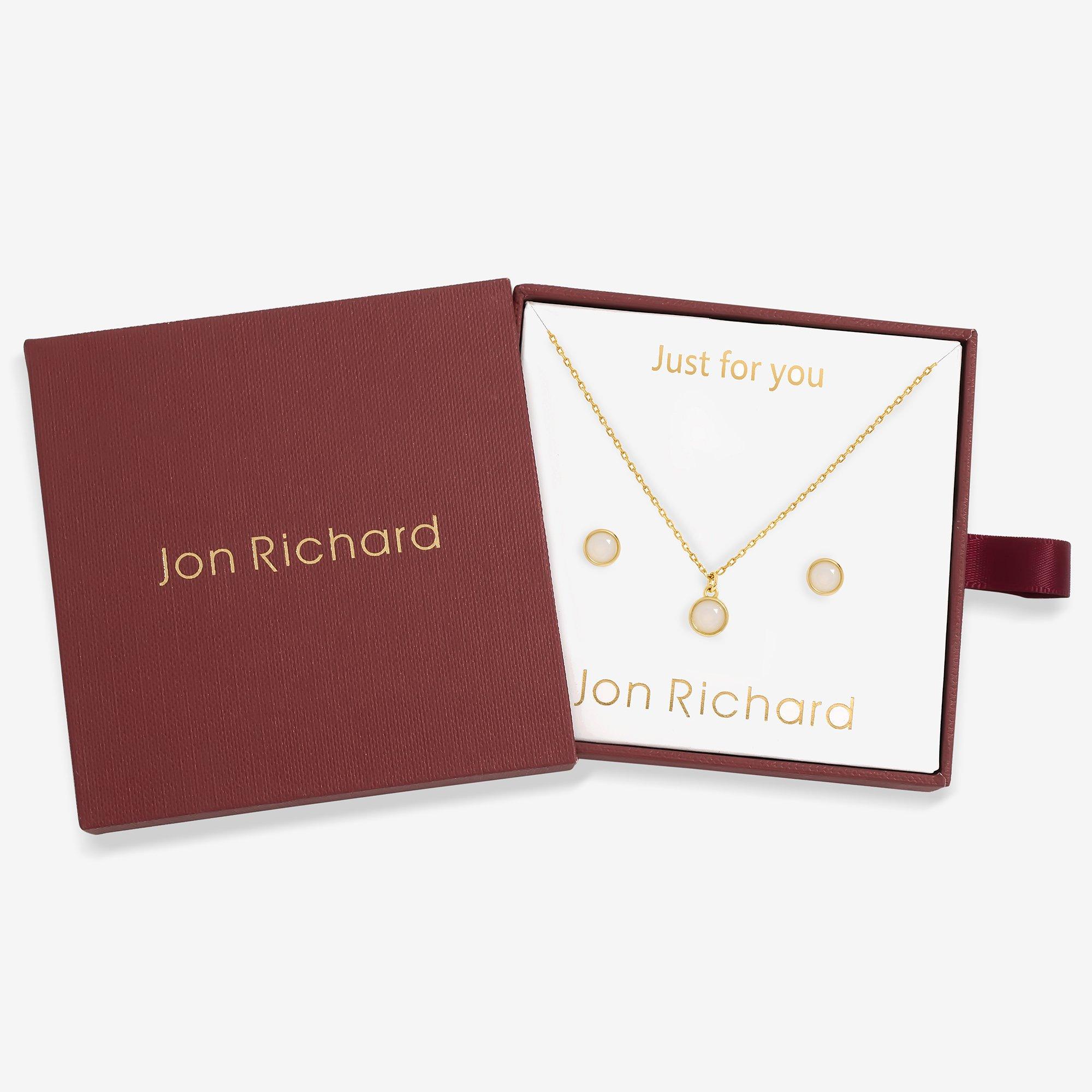 Jon Richard Women's 14Ct Real Plated Birthstone Bezel Gold