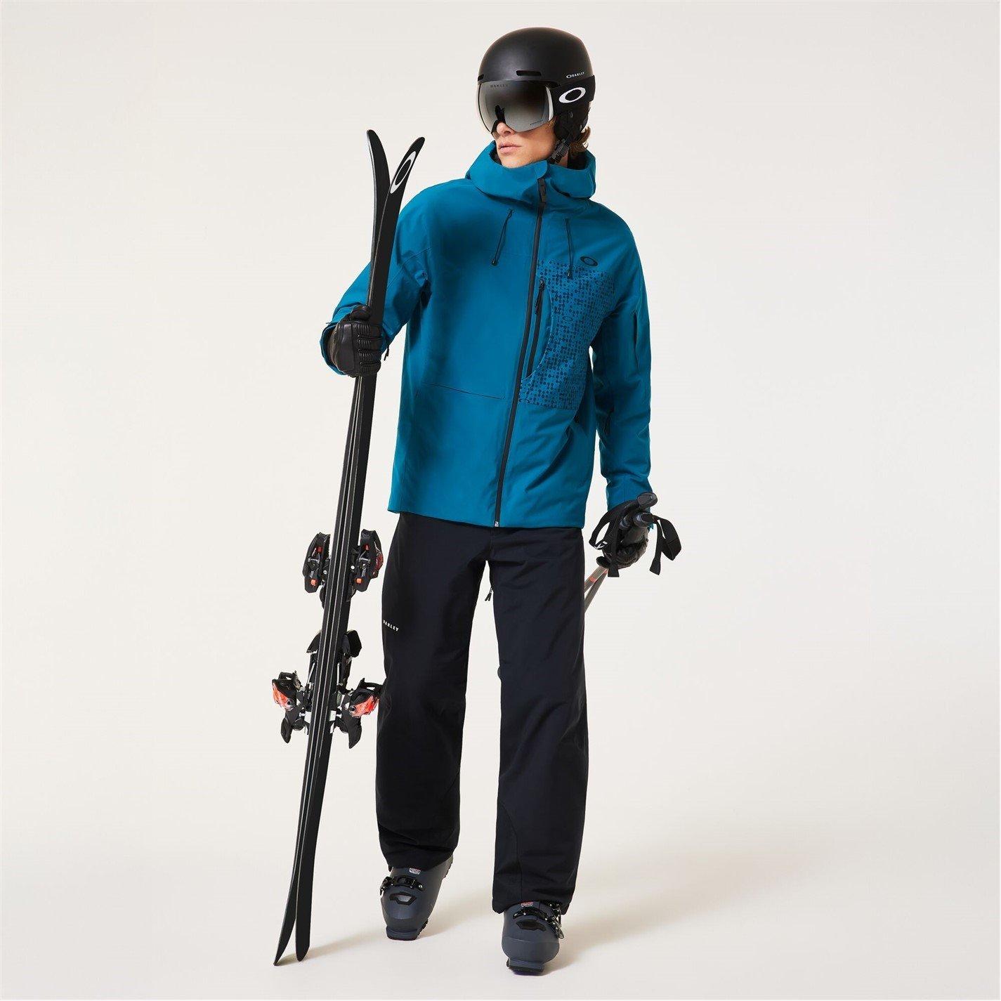Black - Oakley - Men's Canopy Waterproof Insulated Slim Fit Ski Trousers - 1