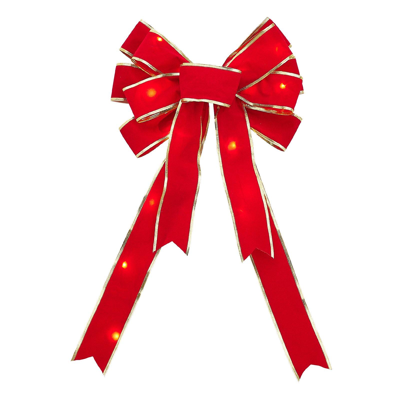 Red - LIFE IDEAS - 2-Pack Christmas Bows - 1