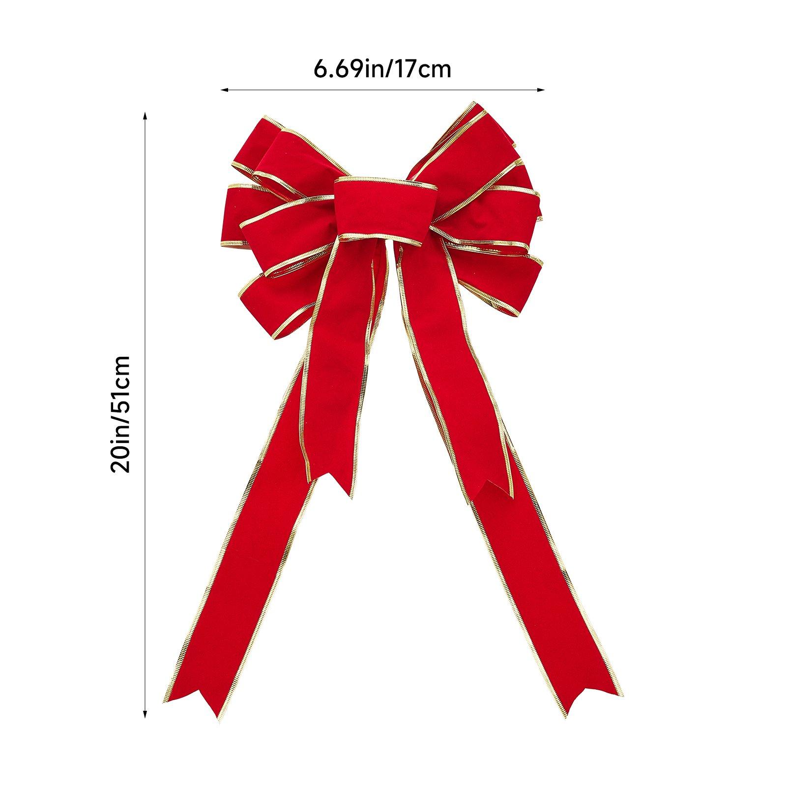 Red - LIFE IDEAS - 2-Pack Christmas Bows - 5