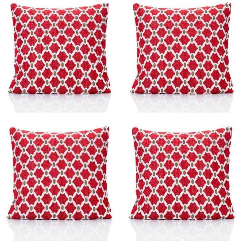 Berkeley Geometric Chenille Cushion Set of 4