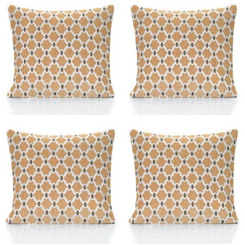 Berkeley Geometric Chenille Cushion Set of 4