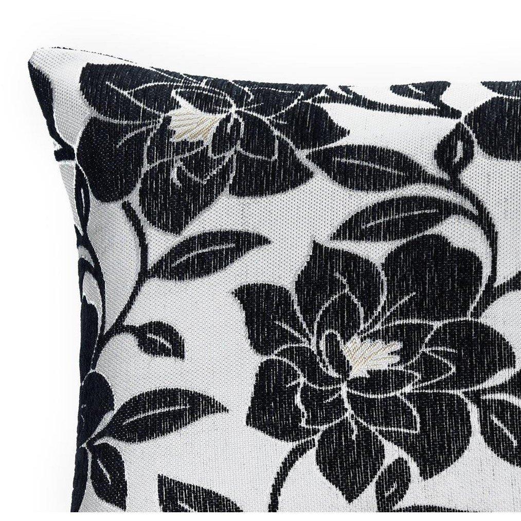 Black - Alan Symonds - Peony Chenille Cushion Set of 4 - 3