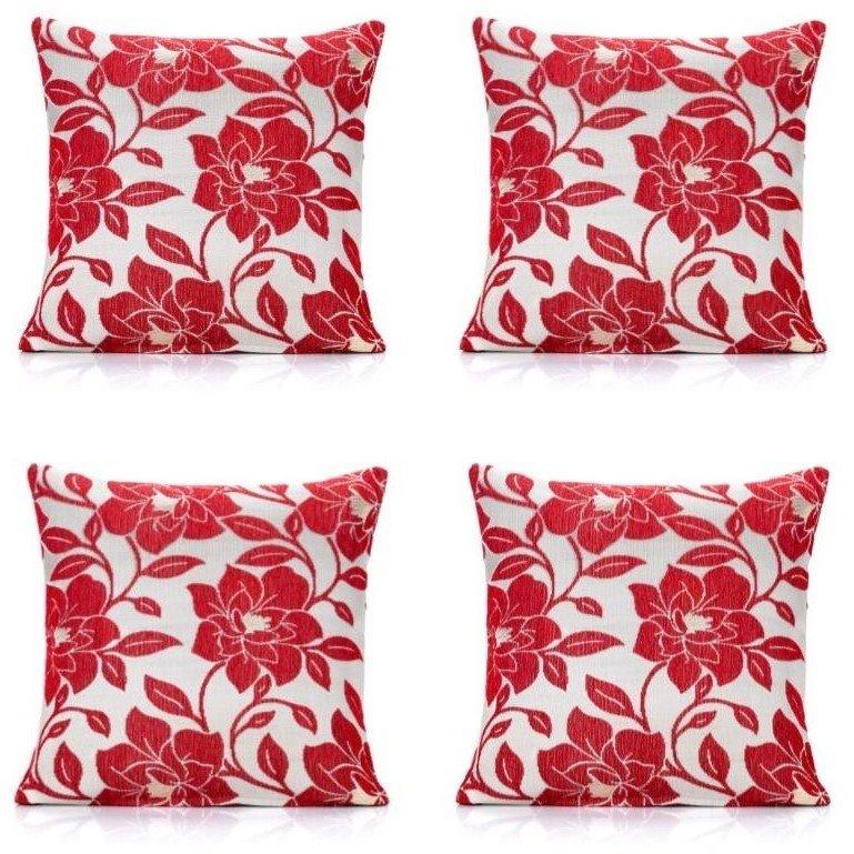 Peony Chenille Cushion Set of 4